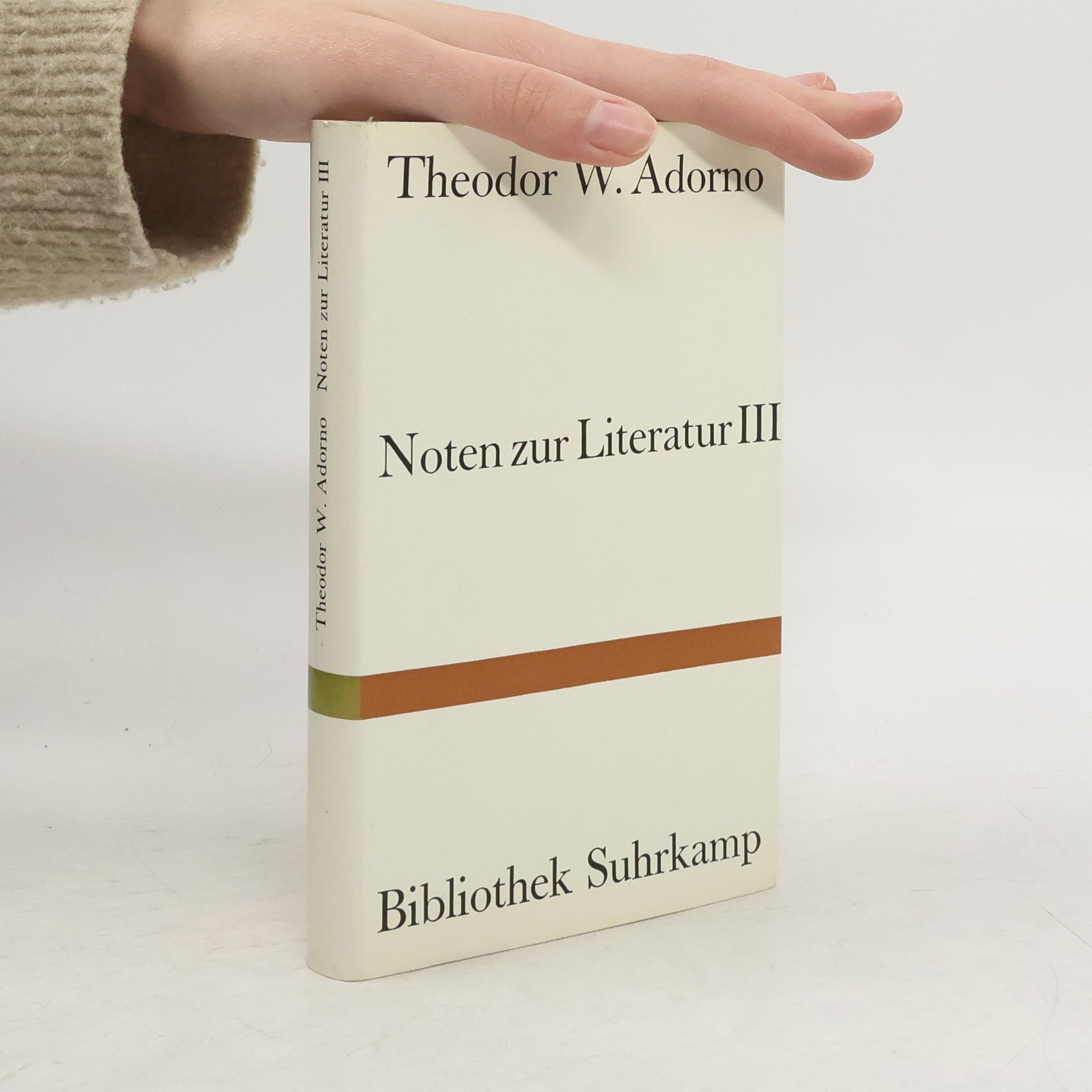 Theodor W. Adorno Noten zur Literatur III