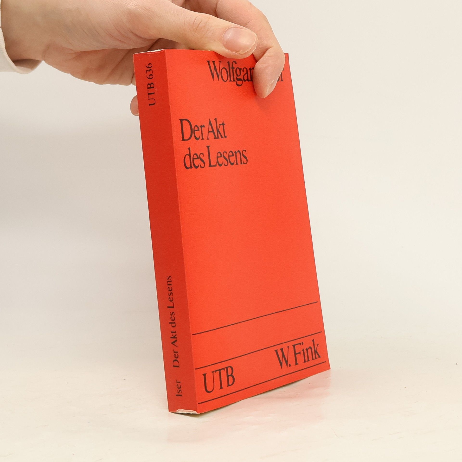 Wolfgang Iser Der Akt des Lesens