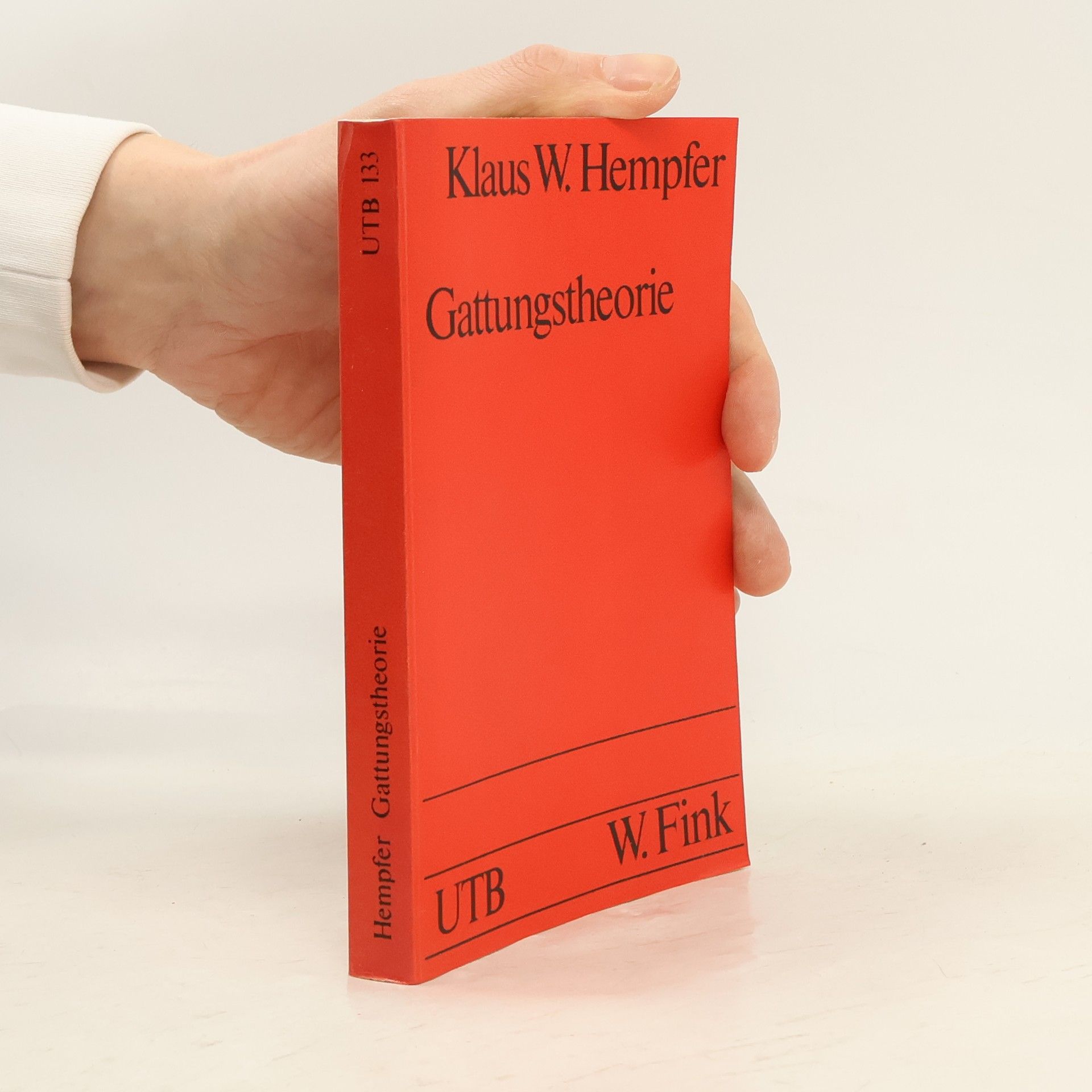 Klaus W. Hempfer Gattungstheorie