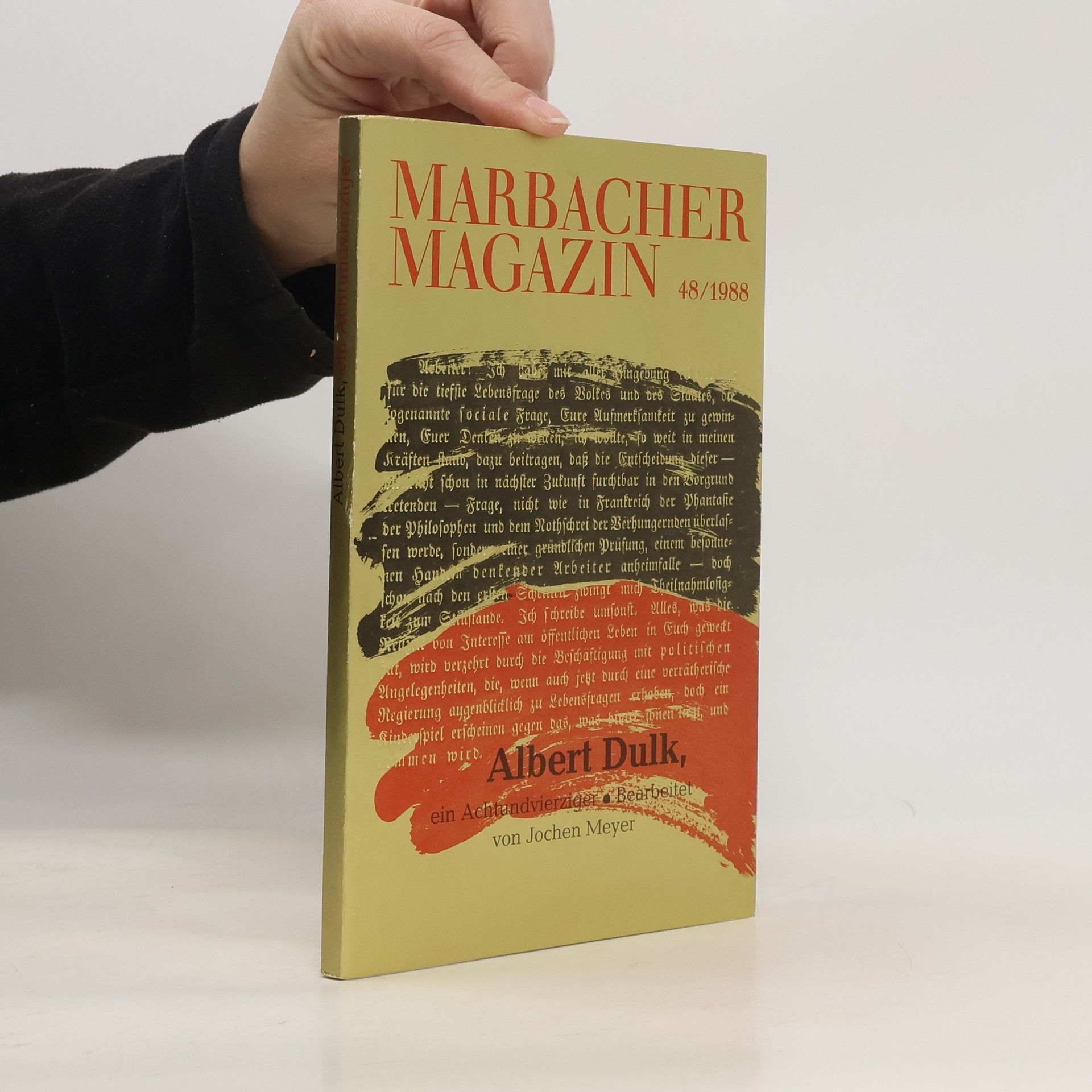 Albert Dulk Marbacher Magazin 48/1988