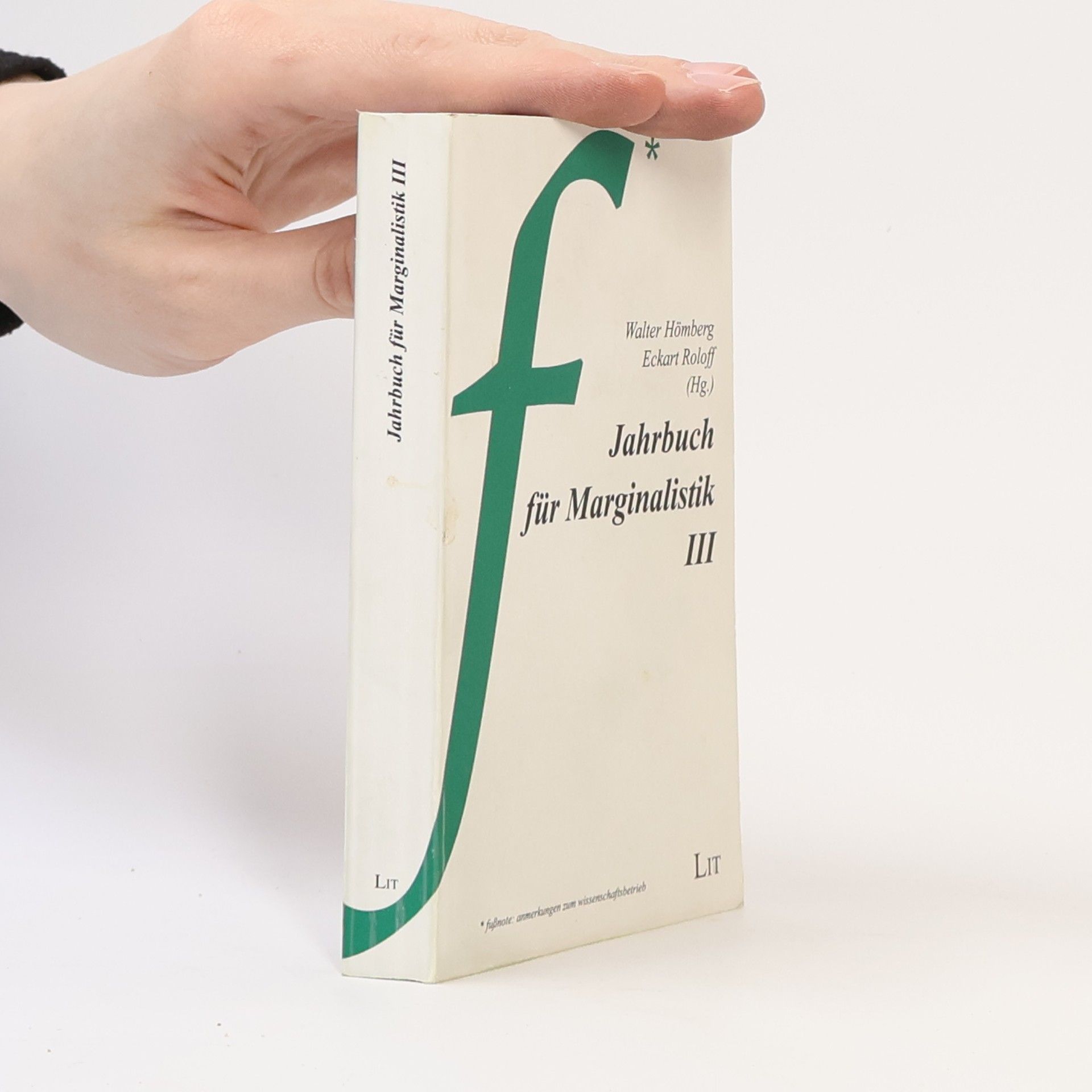 Walter Hömberg Jahrbuch für Marginalistik