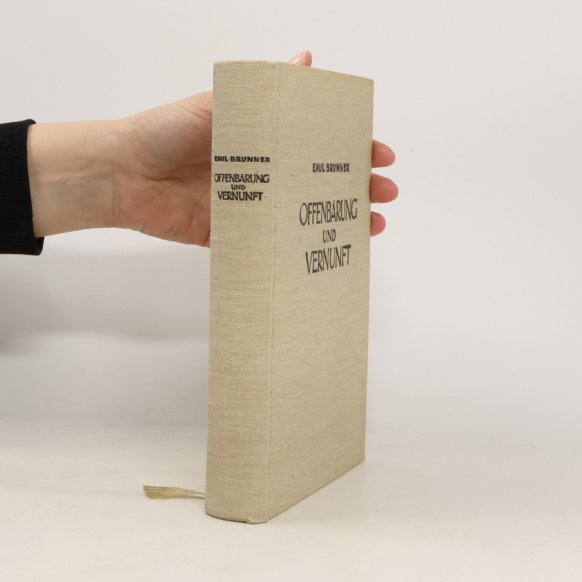 Emil Brunner Offenbarung und Vernunft