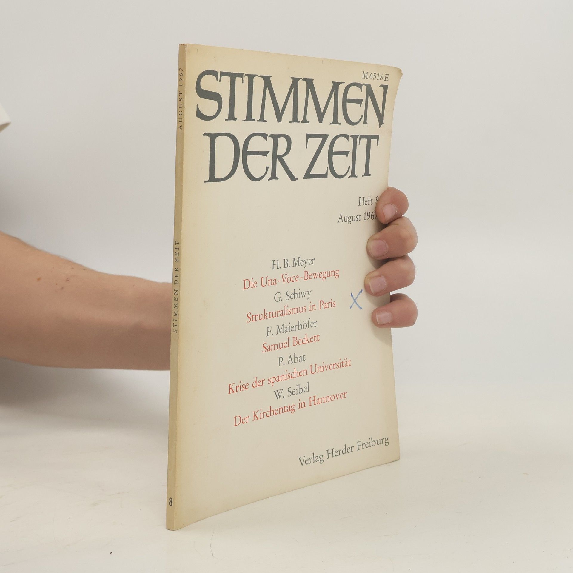 Kolektiv autorů Stimmen der Zeit 8/1967