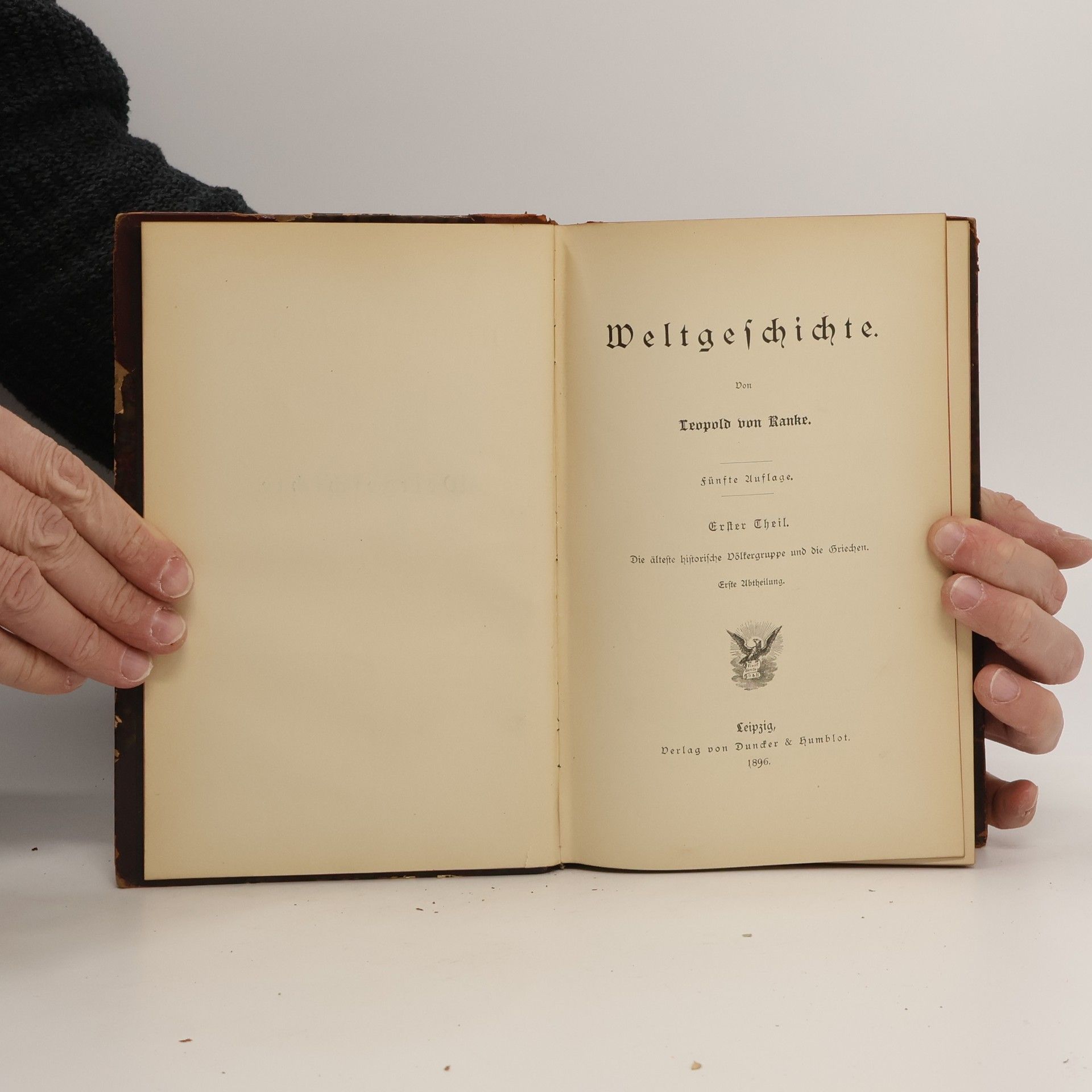 Leopold von Ranke Weltgeschichte I.