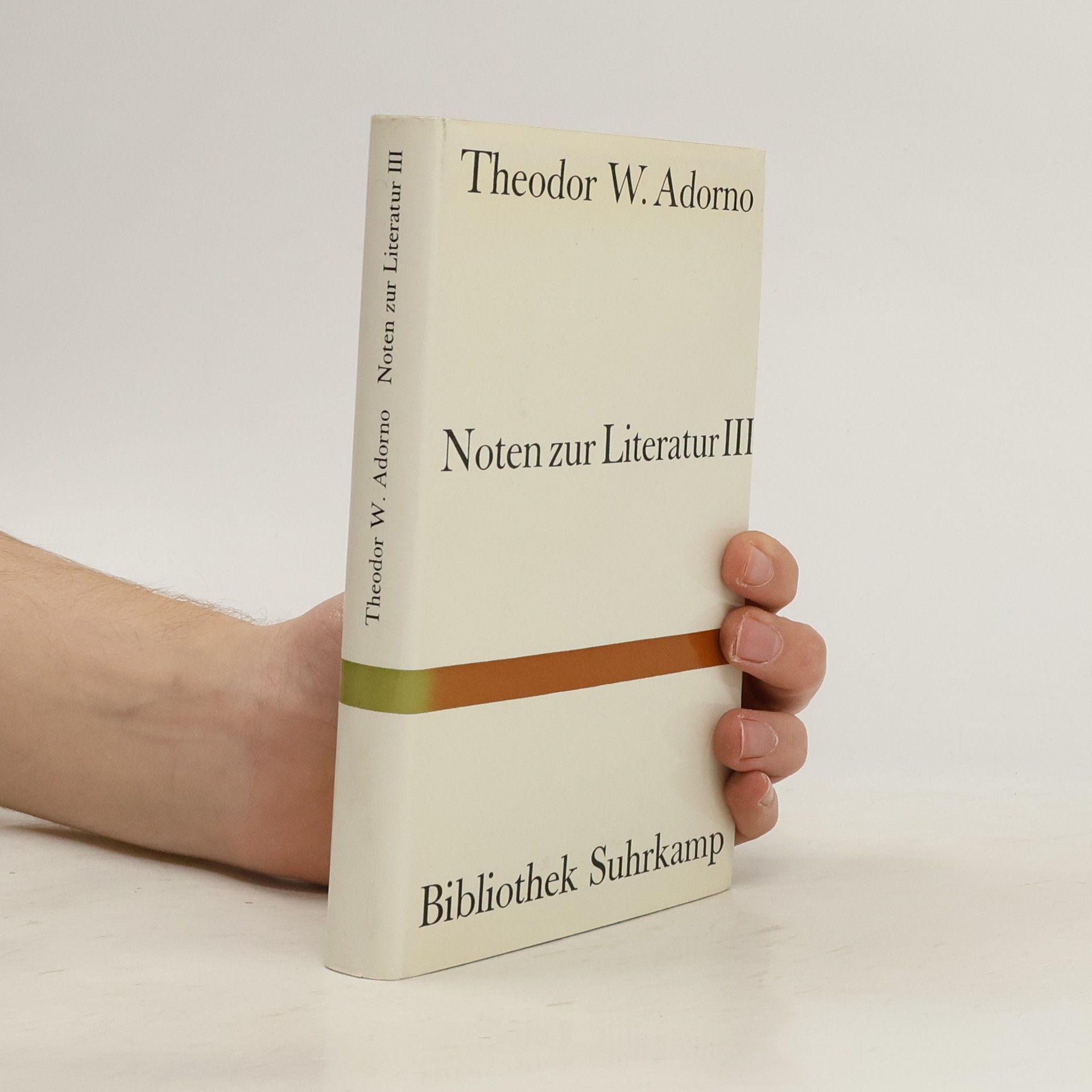 Theodor W. Adorno Noten zur Literatur III