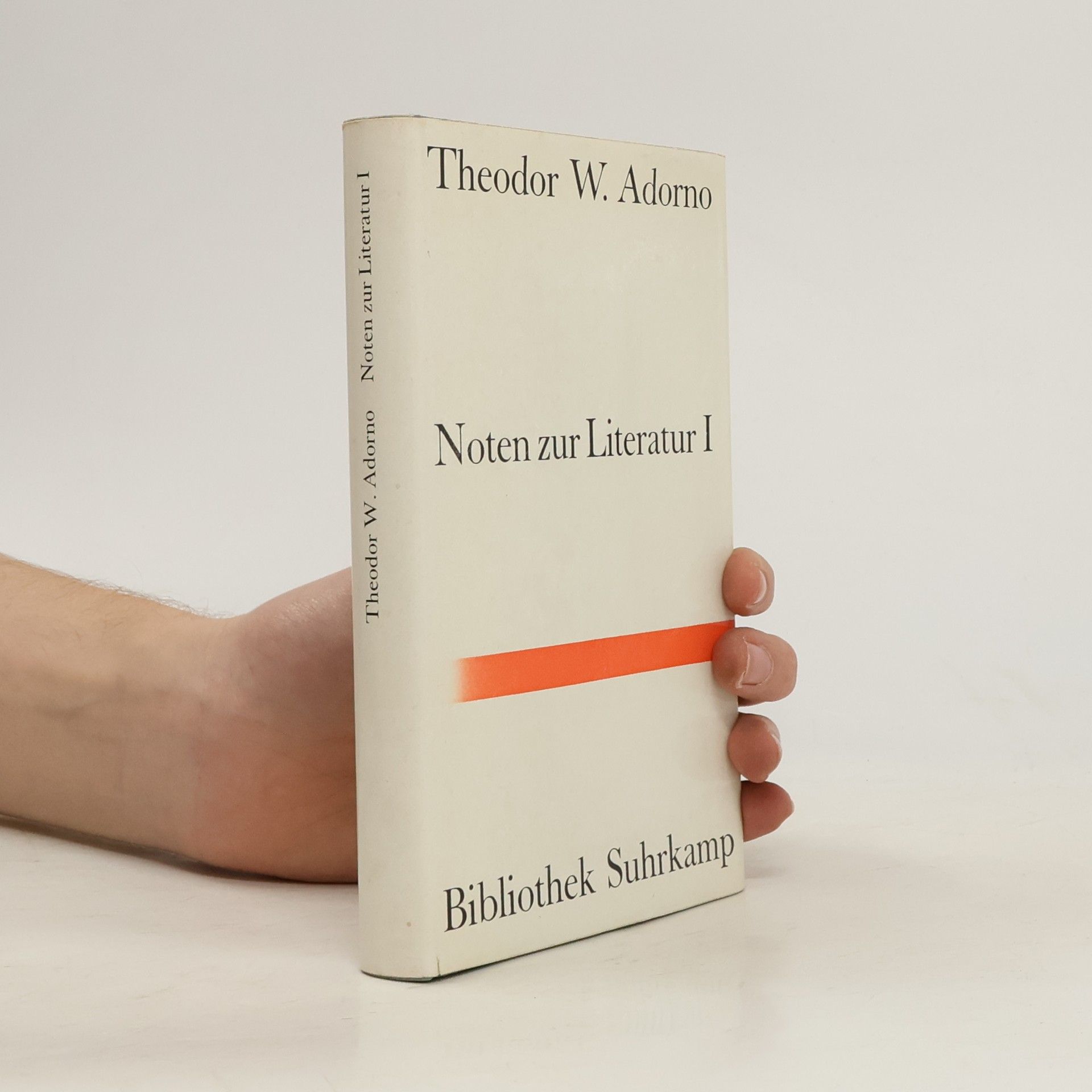 Theodor Wiesengrund Adorno Noten zur Literatur I.