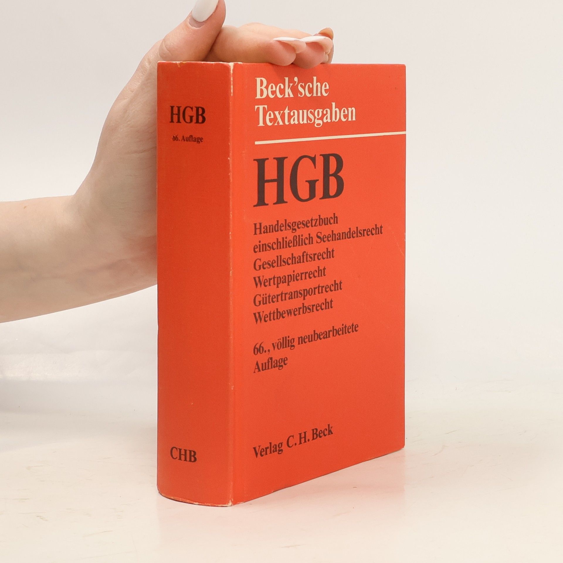Autorenkollektiv Beck'sche Textausgaben - 66: Handelsgesetzbuch