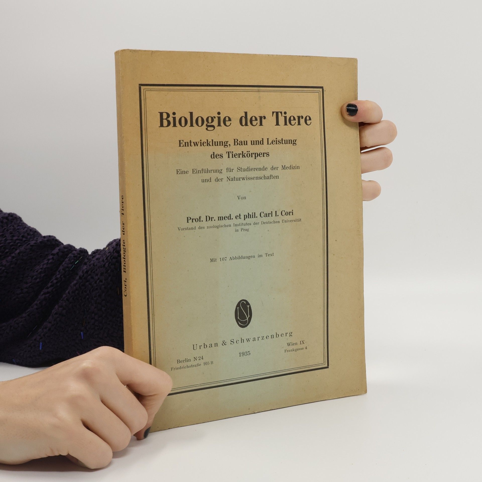 Carl I. Cori Biologie der Tiere