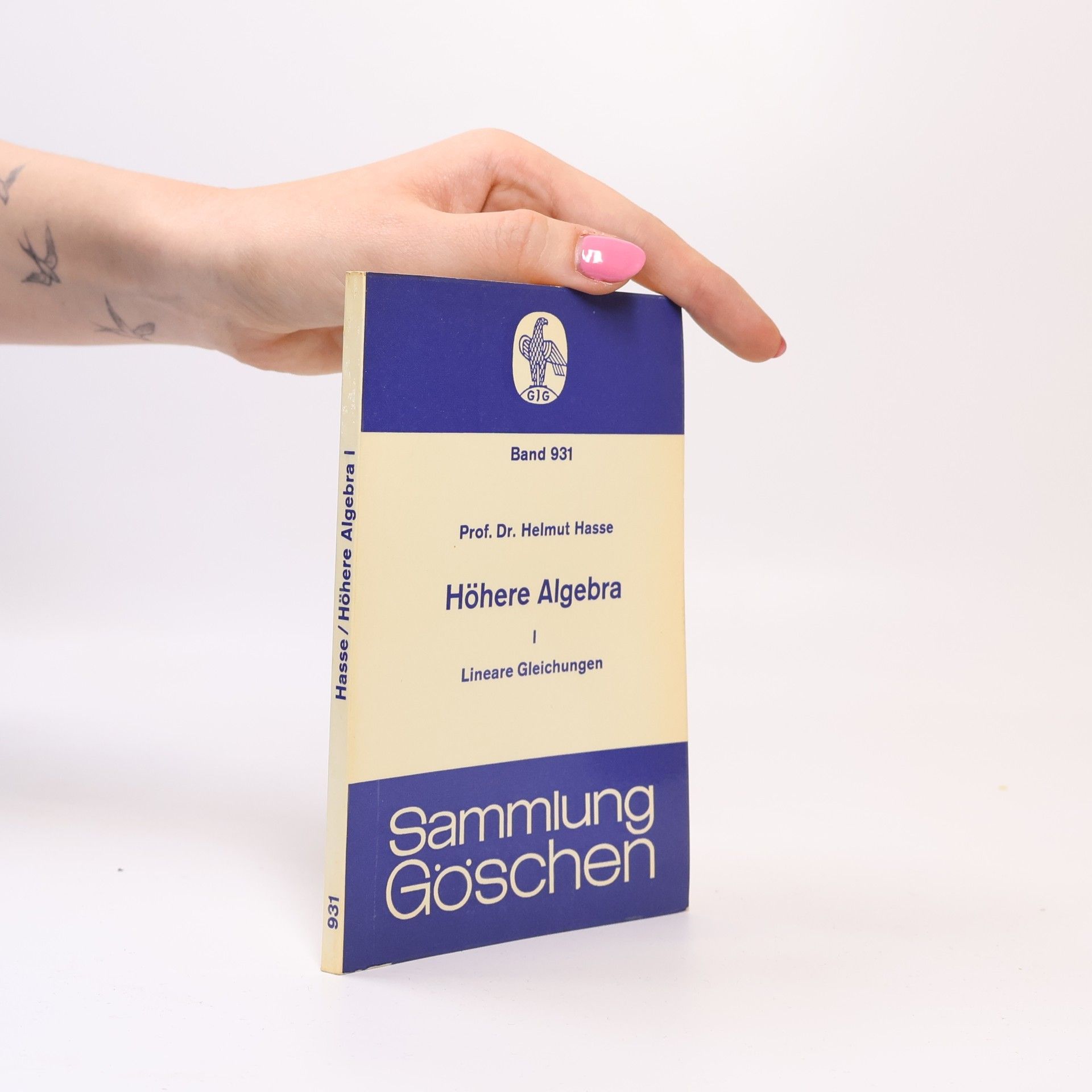 Helmut Hasse Höhere Algebra I