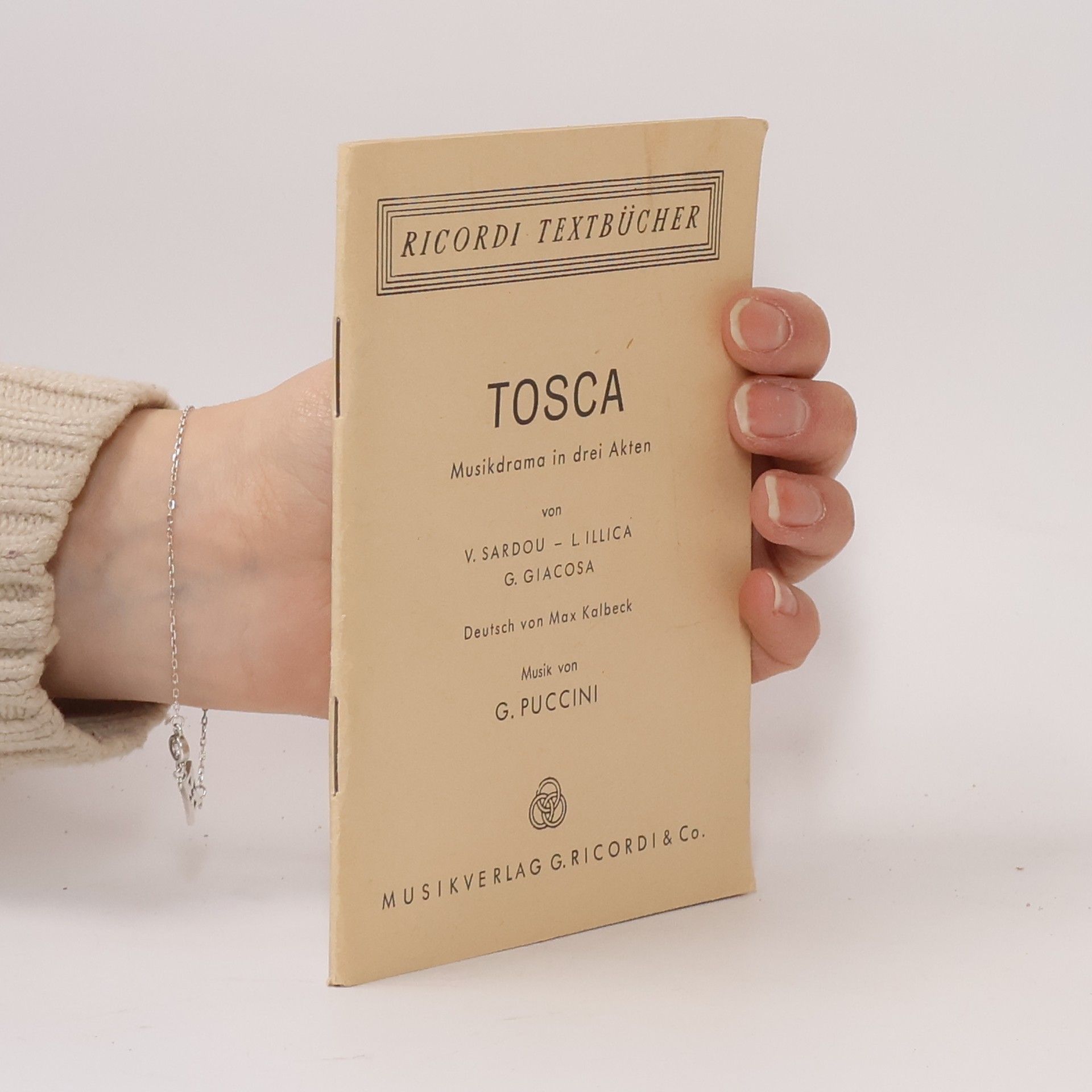 AA.VV. TOSCA. Musikdrama in drei Akten