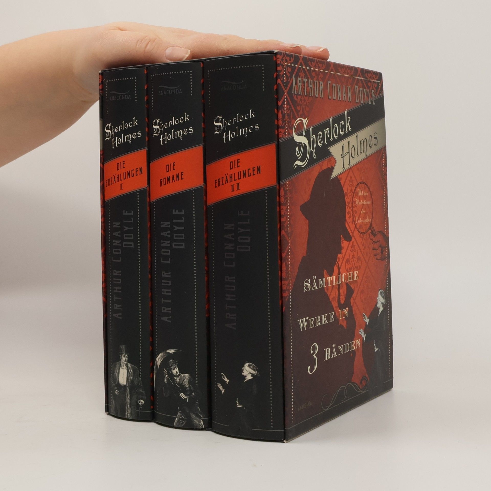 Arthur Conan Doyle Sherlock Holmes - Sämtliche Werke in 3 Bänden (Die Erzählungen I, Die Erzählungen II, Die Romane) (3 Bände im Schuber)
