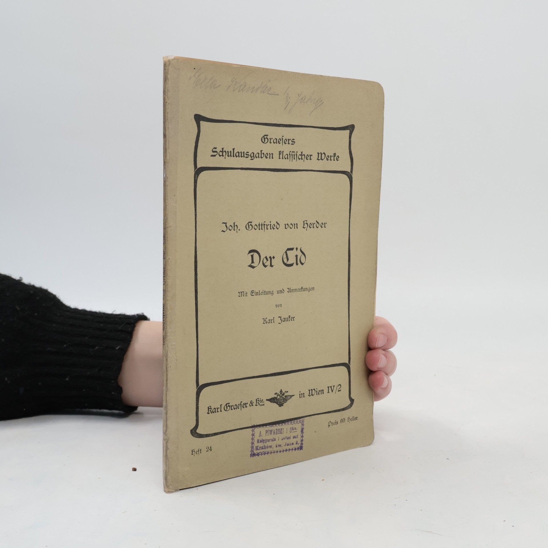 Johann Gottfried Herder Der Cid