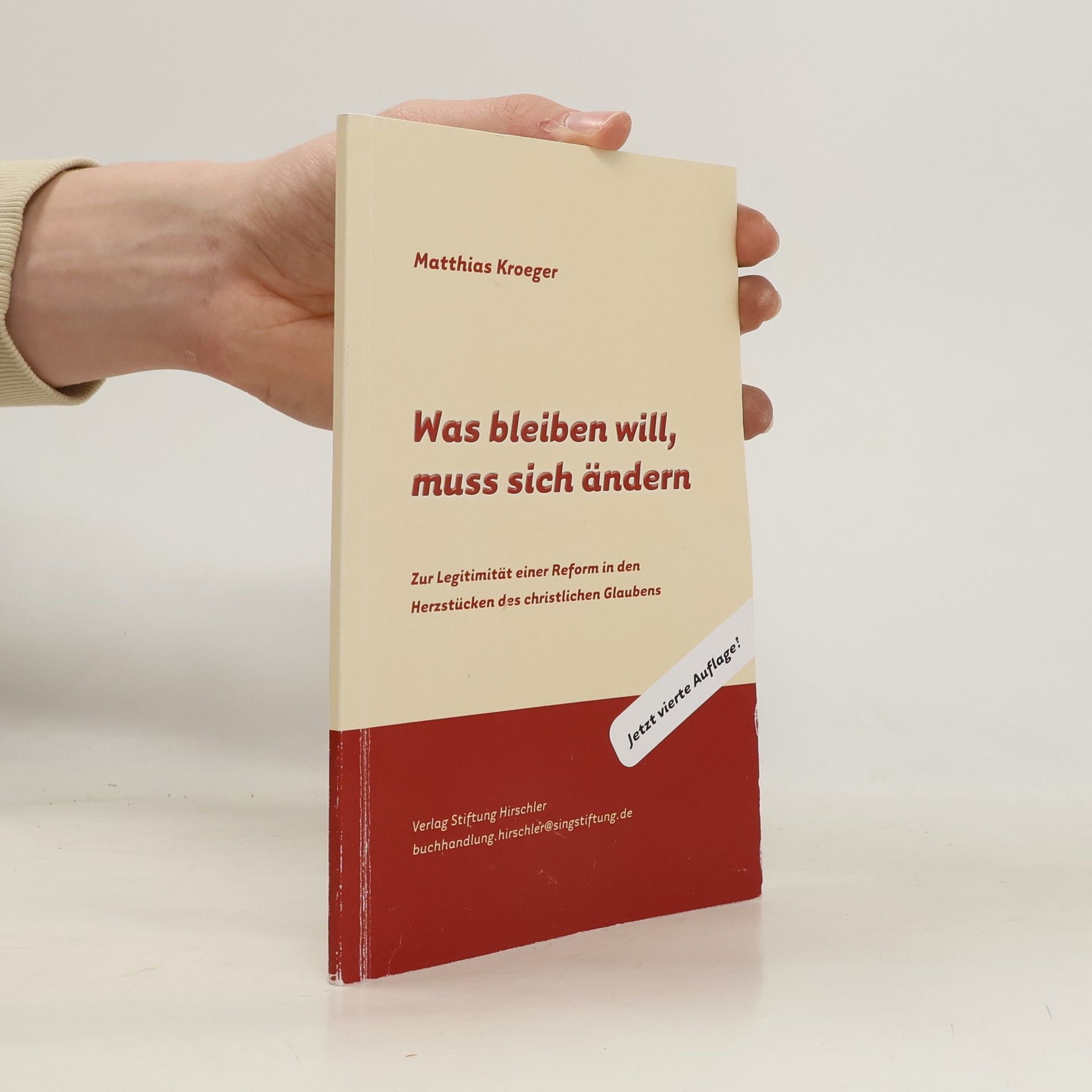 Matthias Kroeger Was bleiben will, muss sich ändern