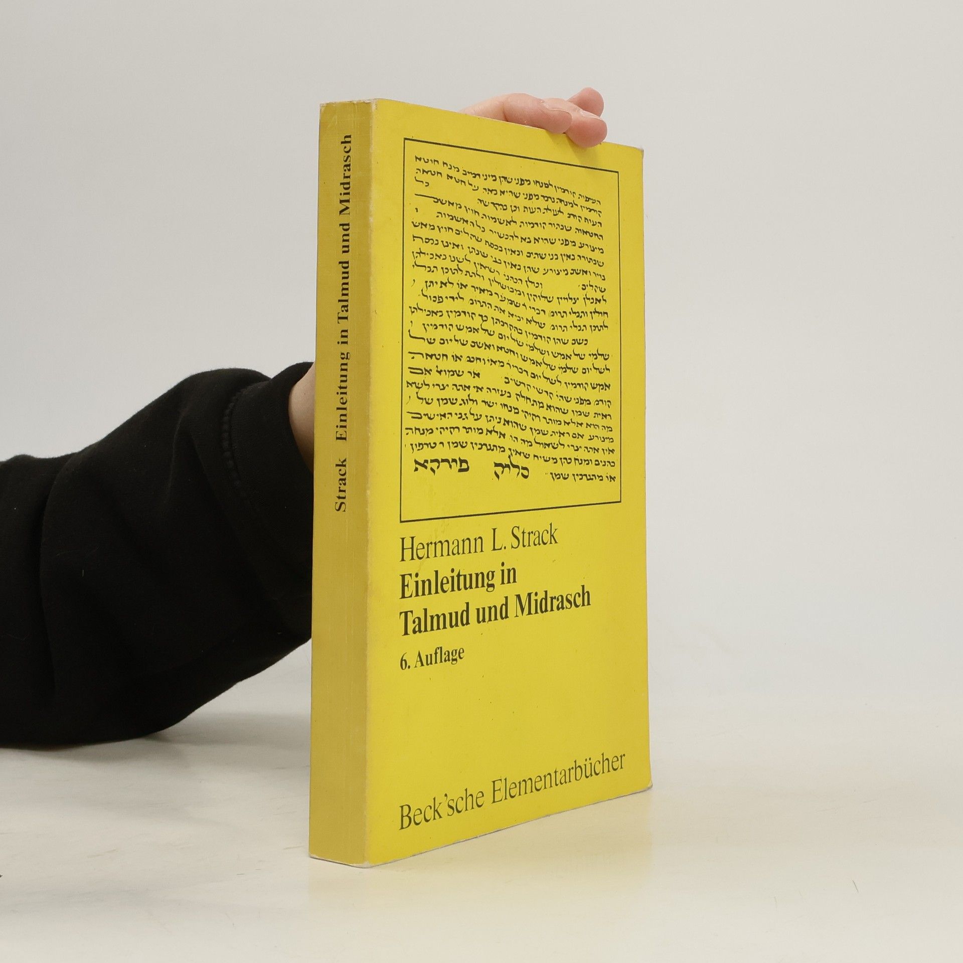 Hermann Strack Einleitung in Talmud und Midrasch