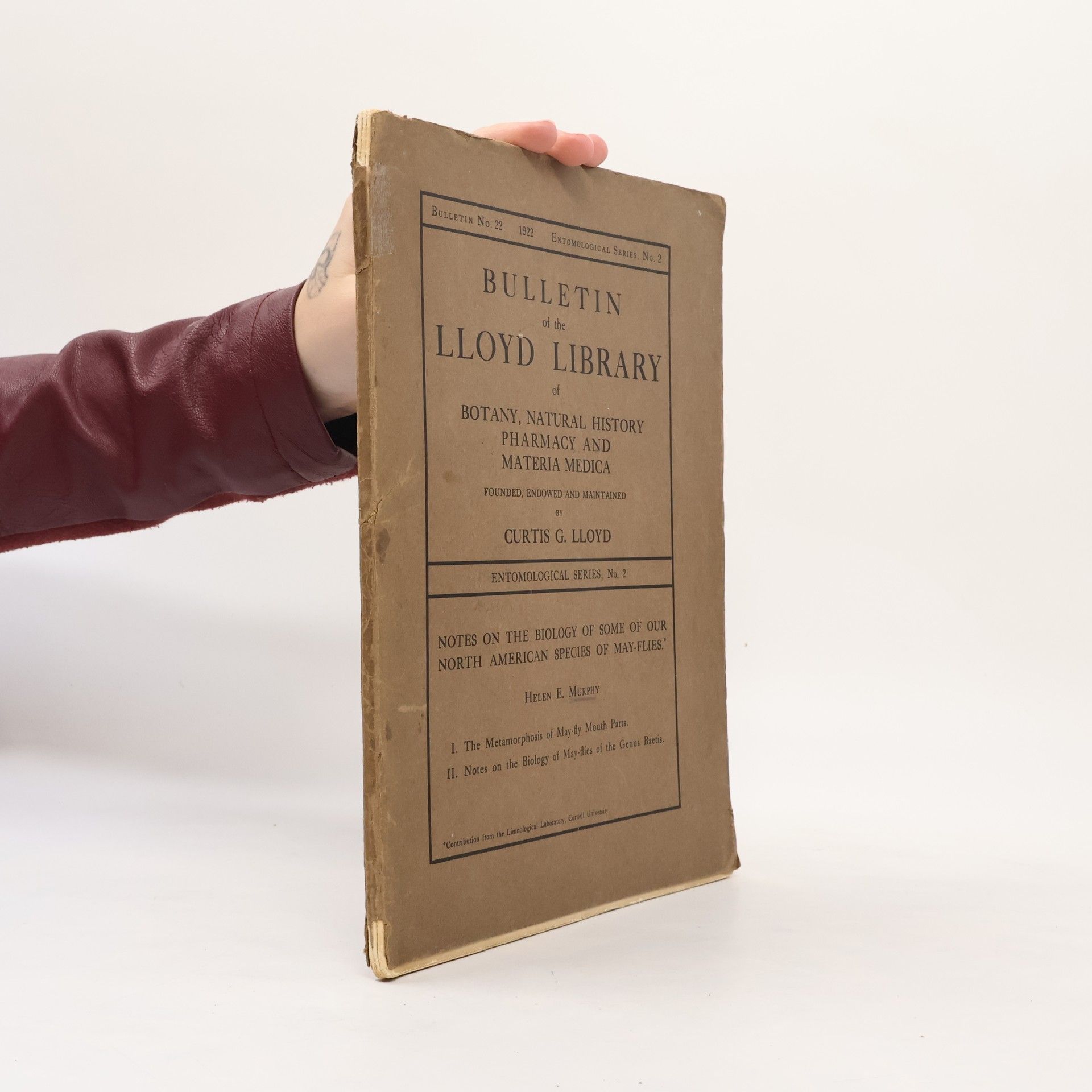 Curtis G. Lloyd Bulletin of the Lloyd Library of Botany, Natural History, Pharmacy, and Materia Medica 22