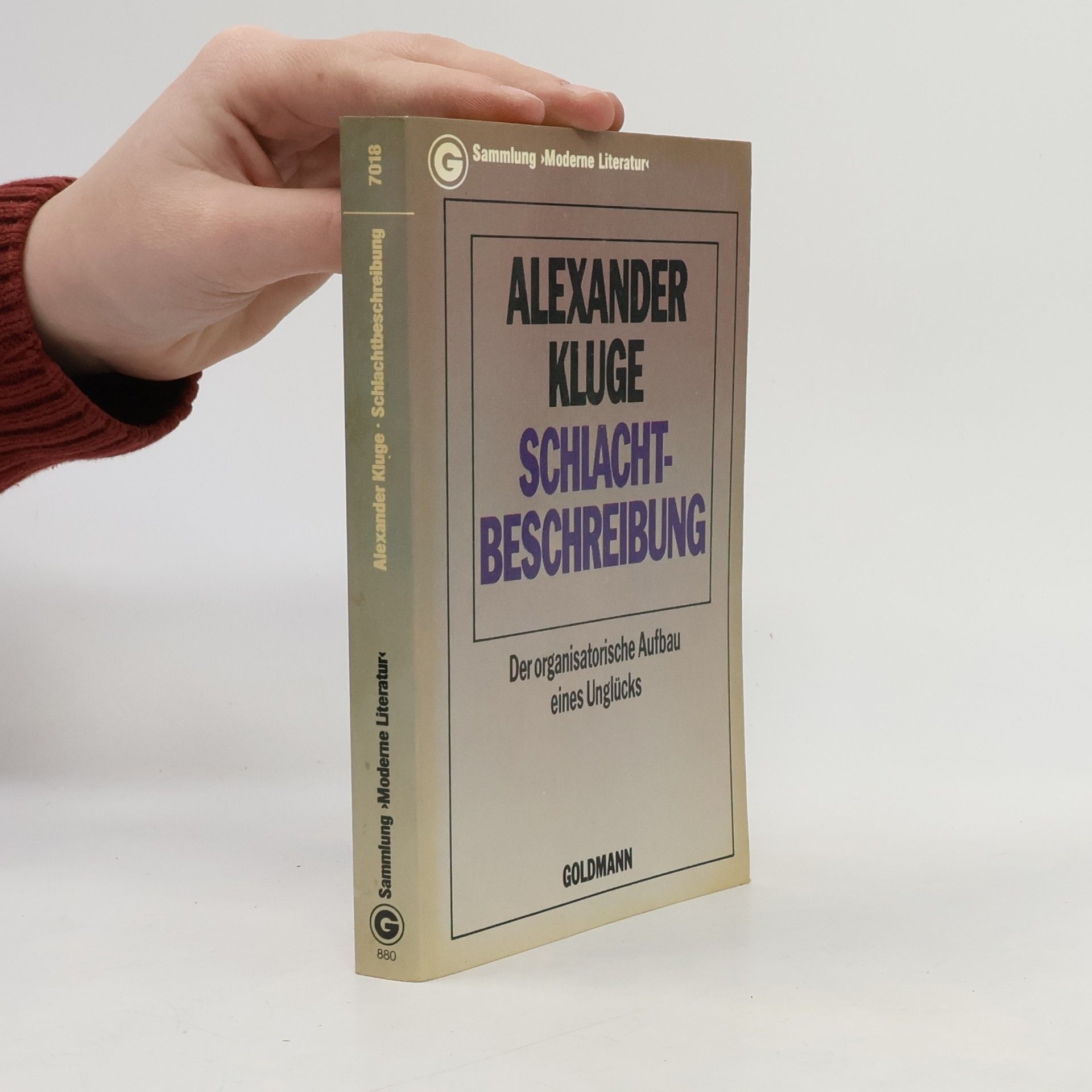 Alexander Kluge Schlachtbeschreibung. Der organisatorische Aufbau eines Unglücks