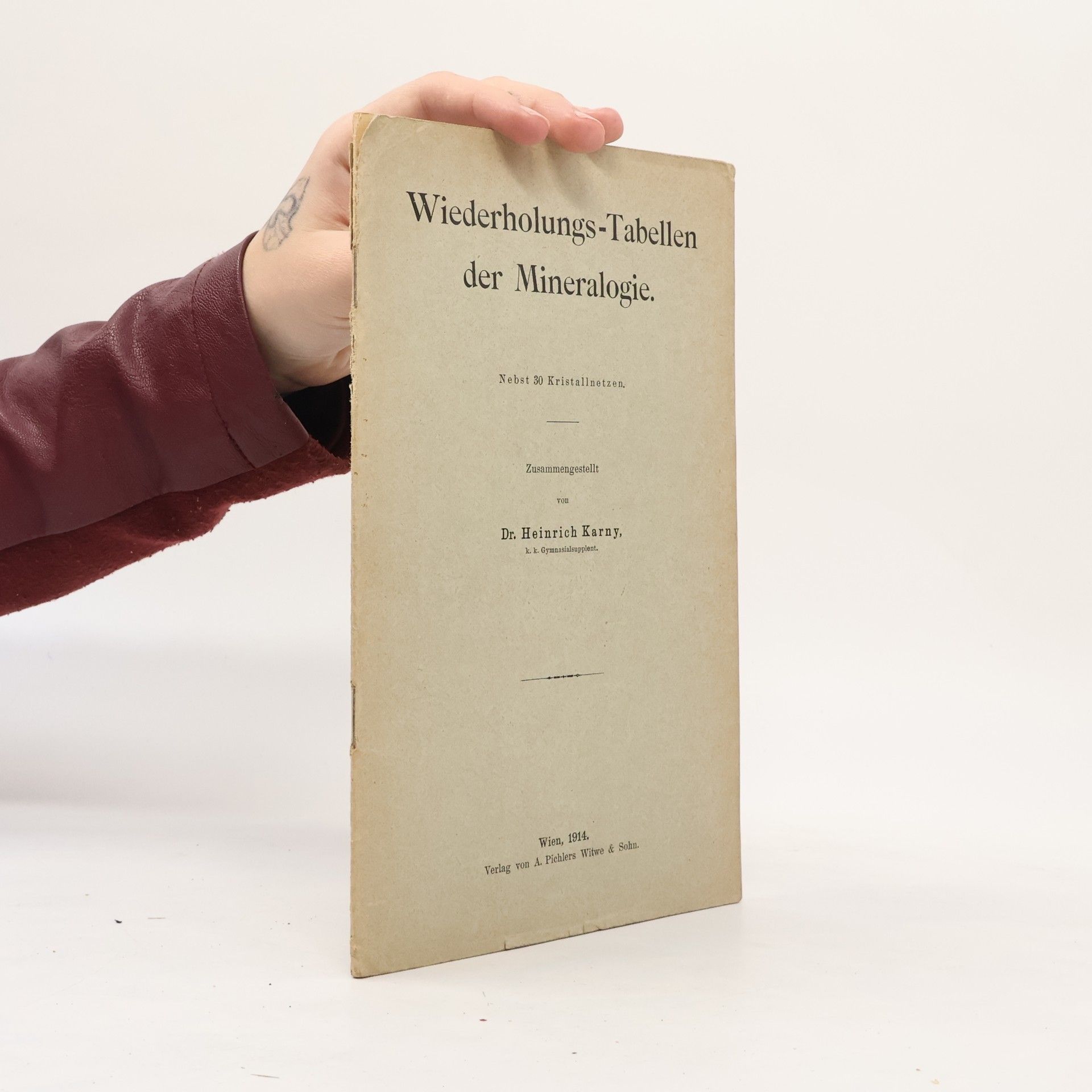 Heinrich Karny Wiederholungs-Tabellen der Mineralogie