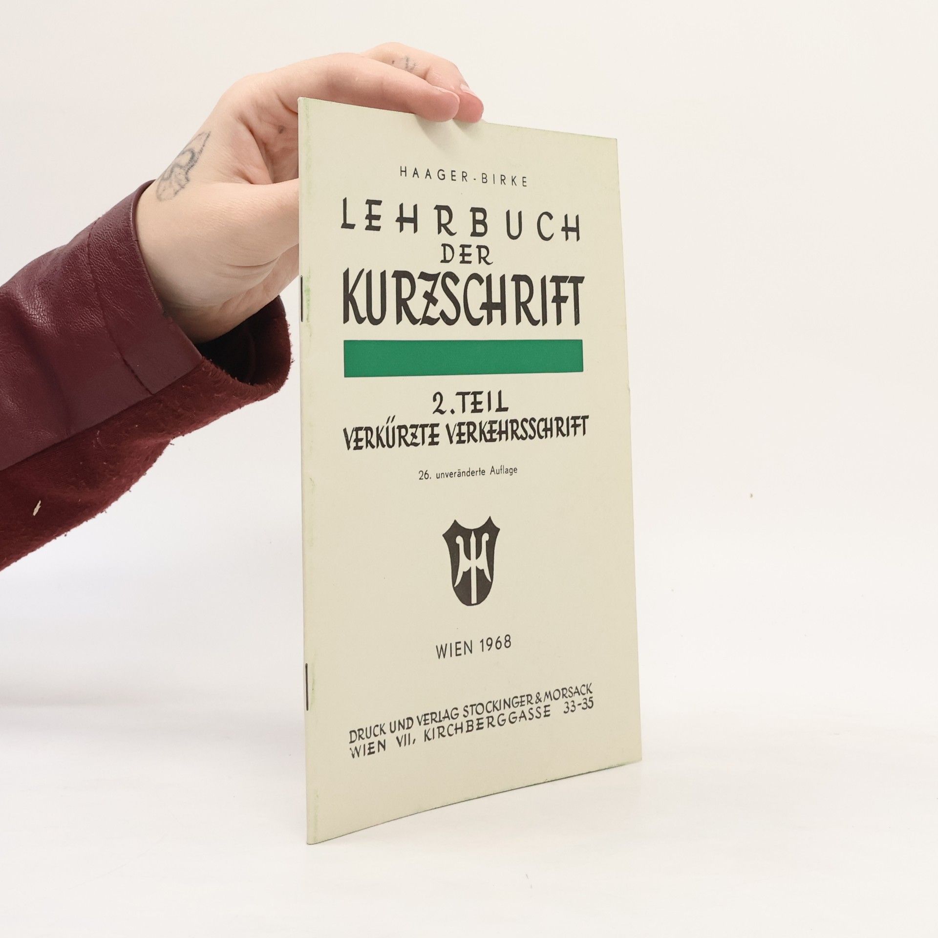 Karl Haager Lehrbuch der Kurzschrift 2