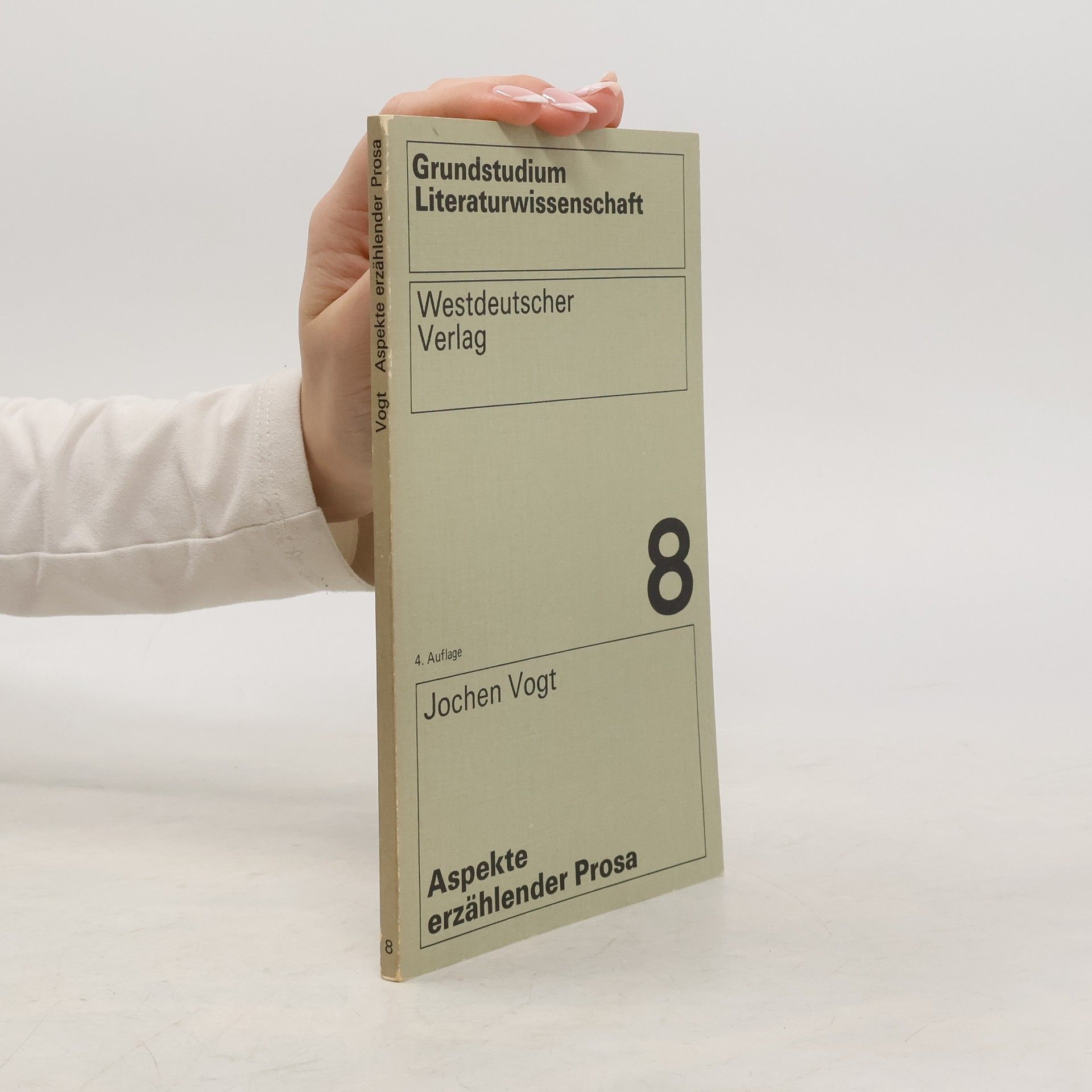 Jochen Vogt Aspekte erzählender Prosa