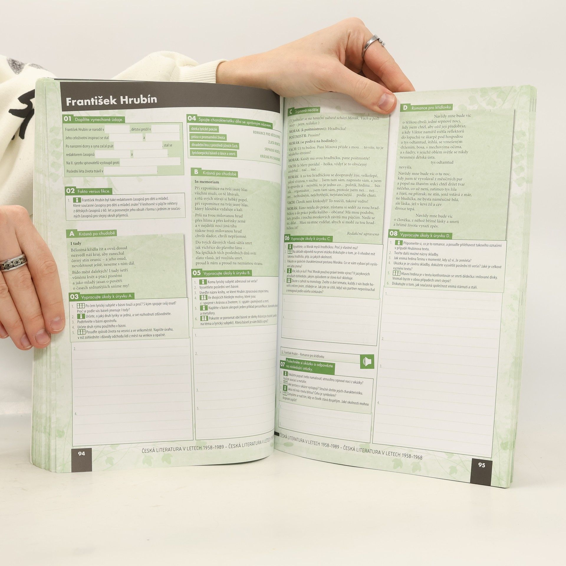 Autorenkollektiv Literatura pro 4. ročník středních škol. Pracovní sešit