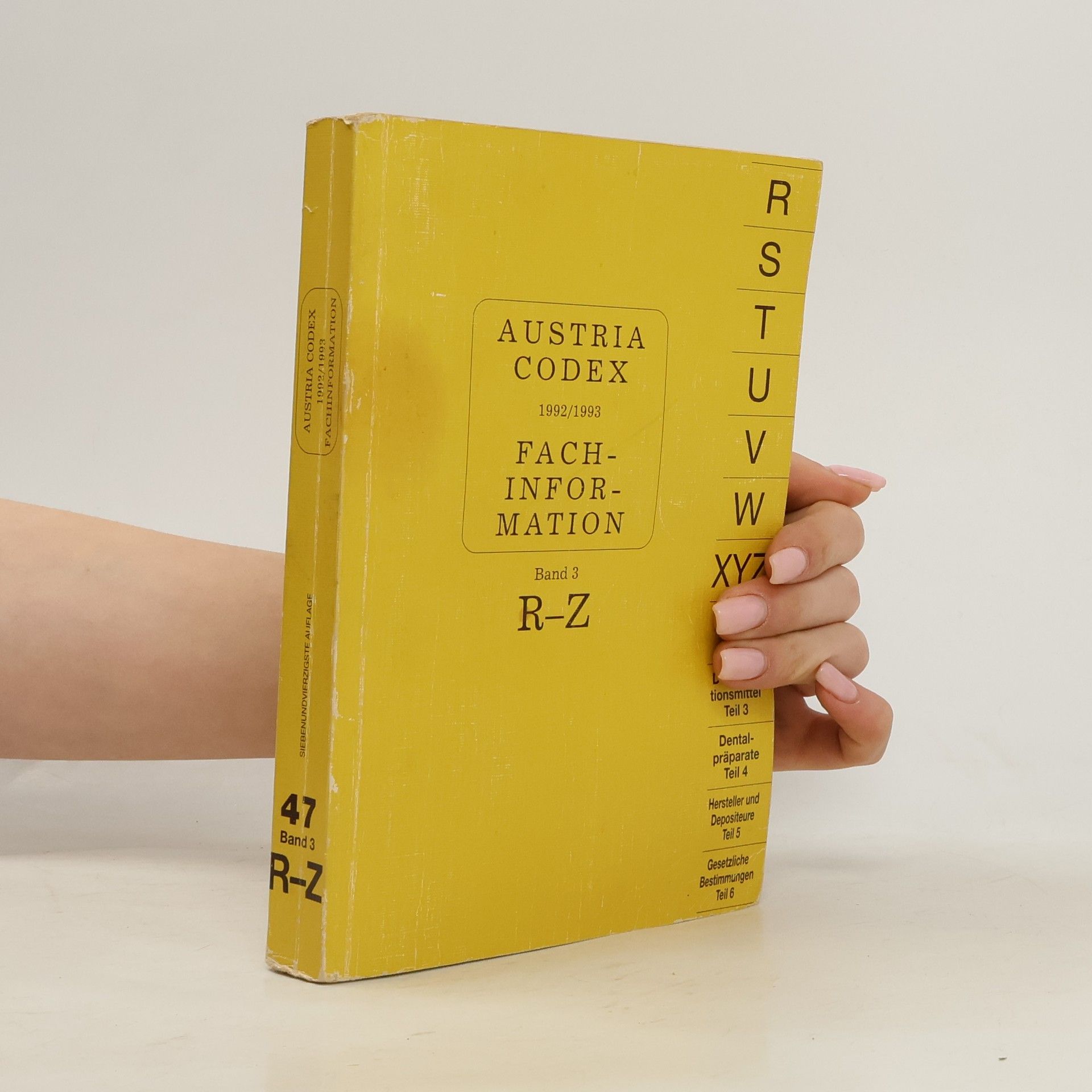 Autorenkollektiv Austria Codex 1992/1993. Fachinformation. Band 3 R-Z