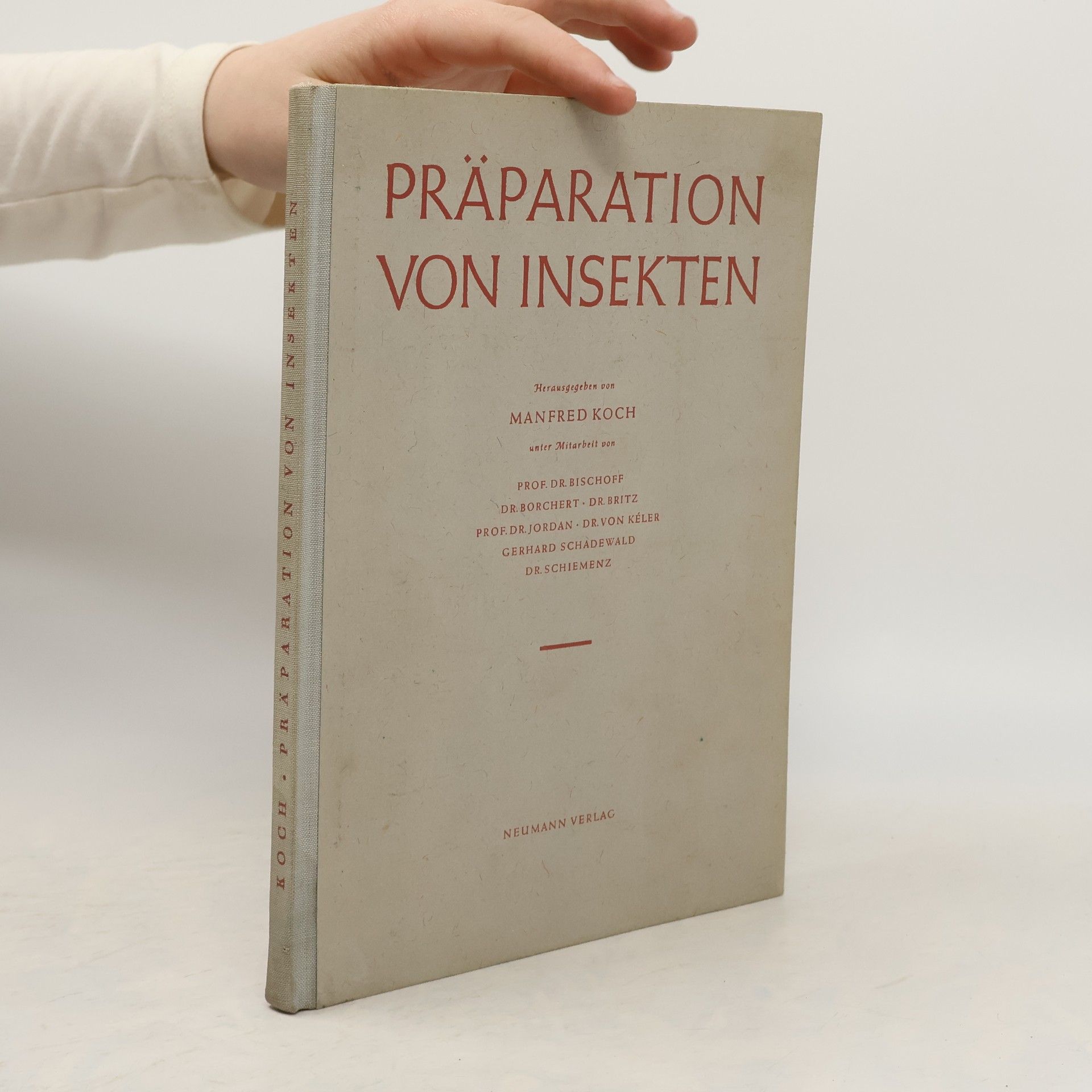 Manfred Koch Präparation von Insekten