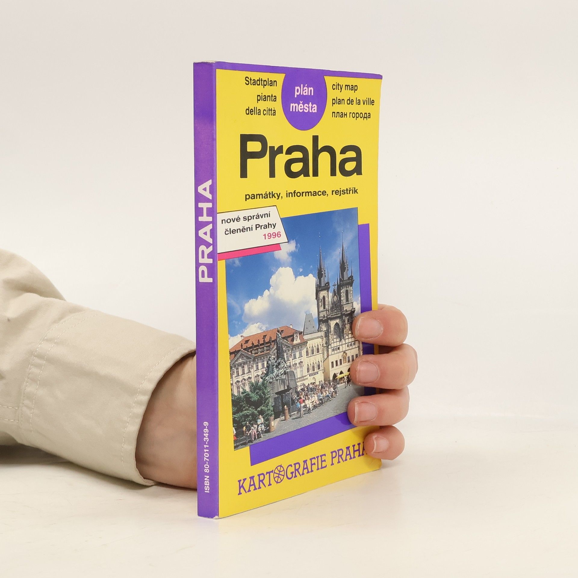 Auteurscollectief Praha: Plán města. Památky, informace, rejstřík