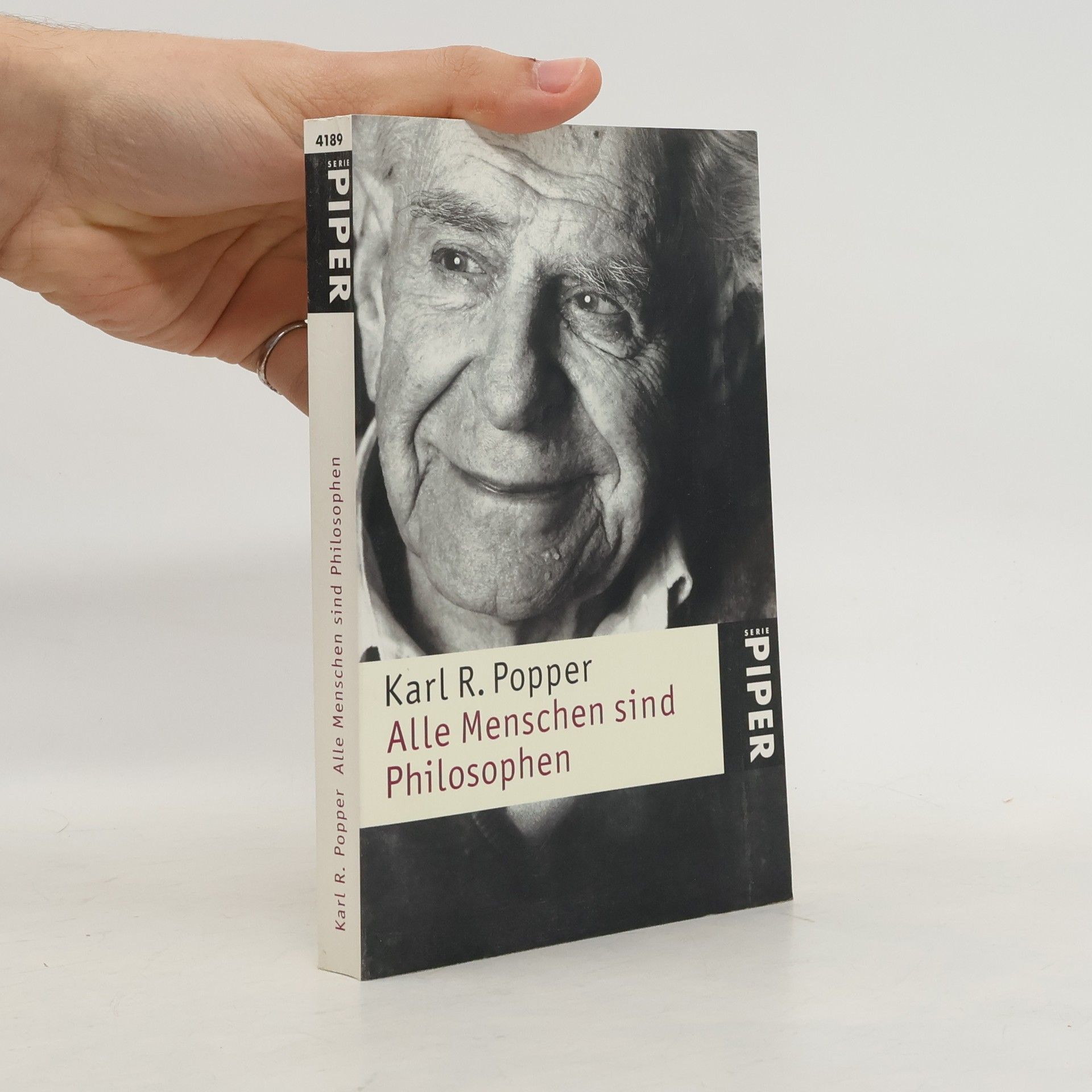 Karl Popper Alle Menschen sind Philosophen