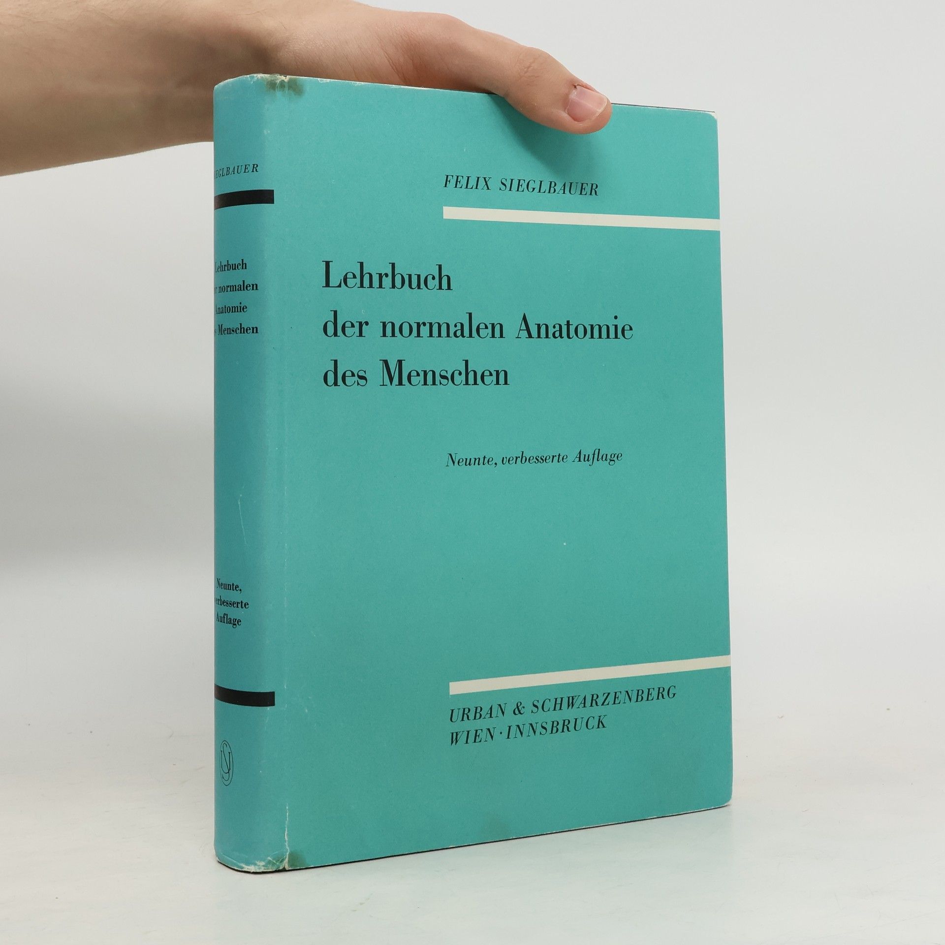 Felix Sieglbauer Lehrbuch der normalen Anatomie des Menschen
