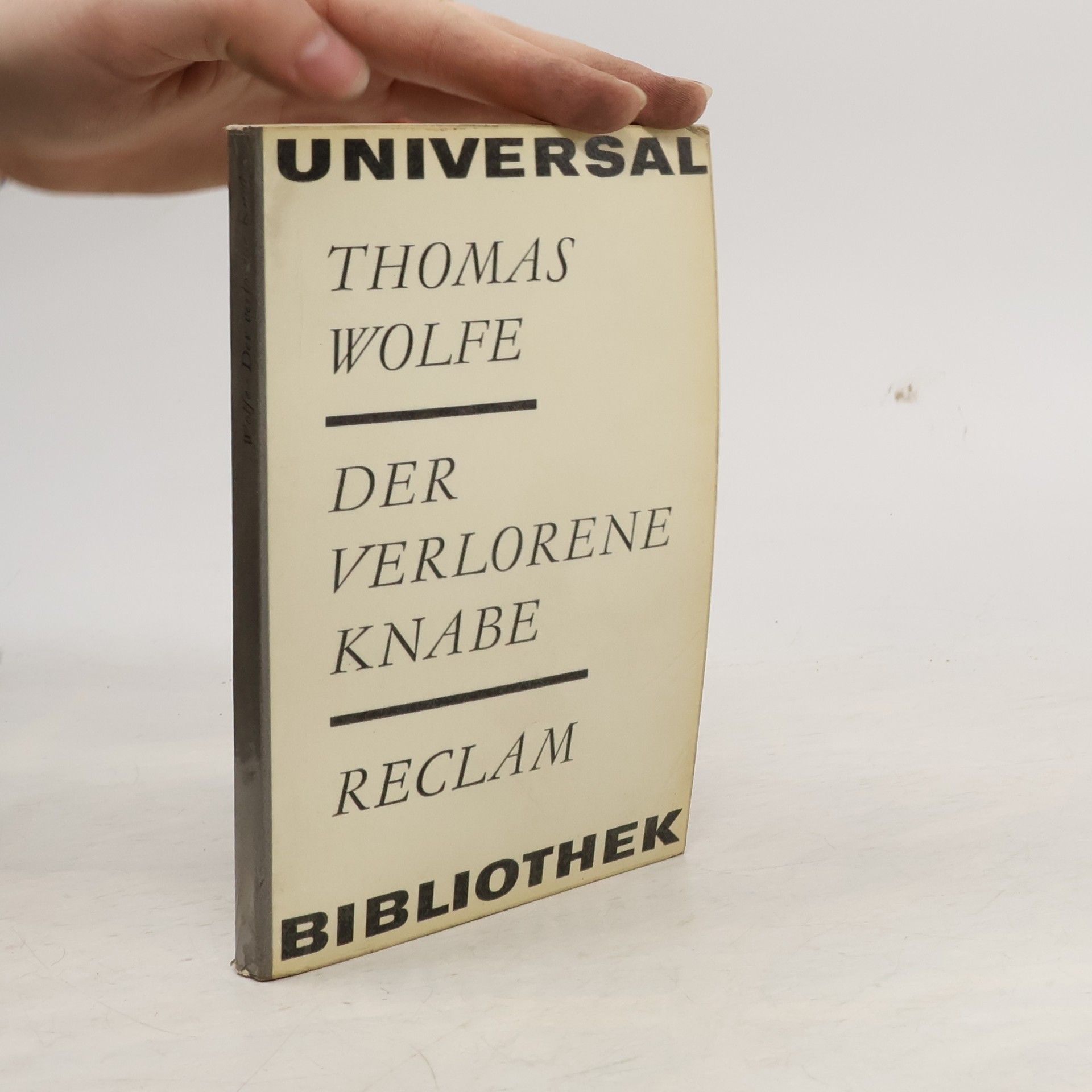 Thomas Wolfe Der verlorene Knabe