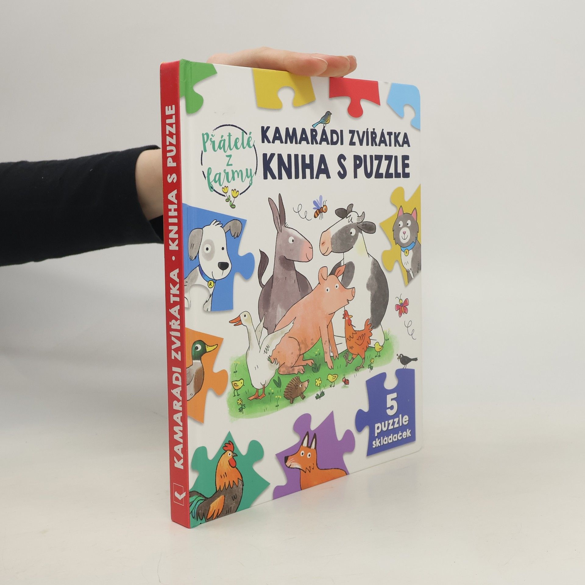 Sebastien Braun Kamarádi zvířátka kniha s puzzle Přátelé z farmy