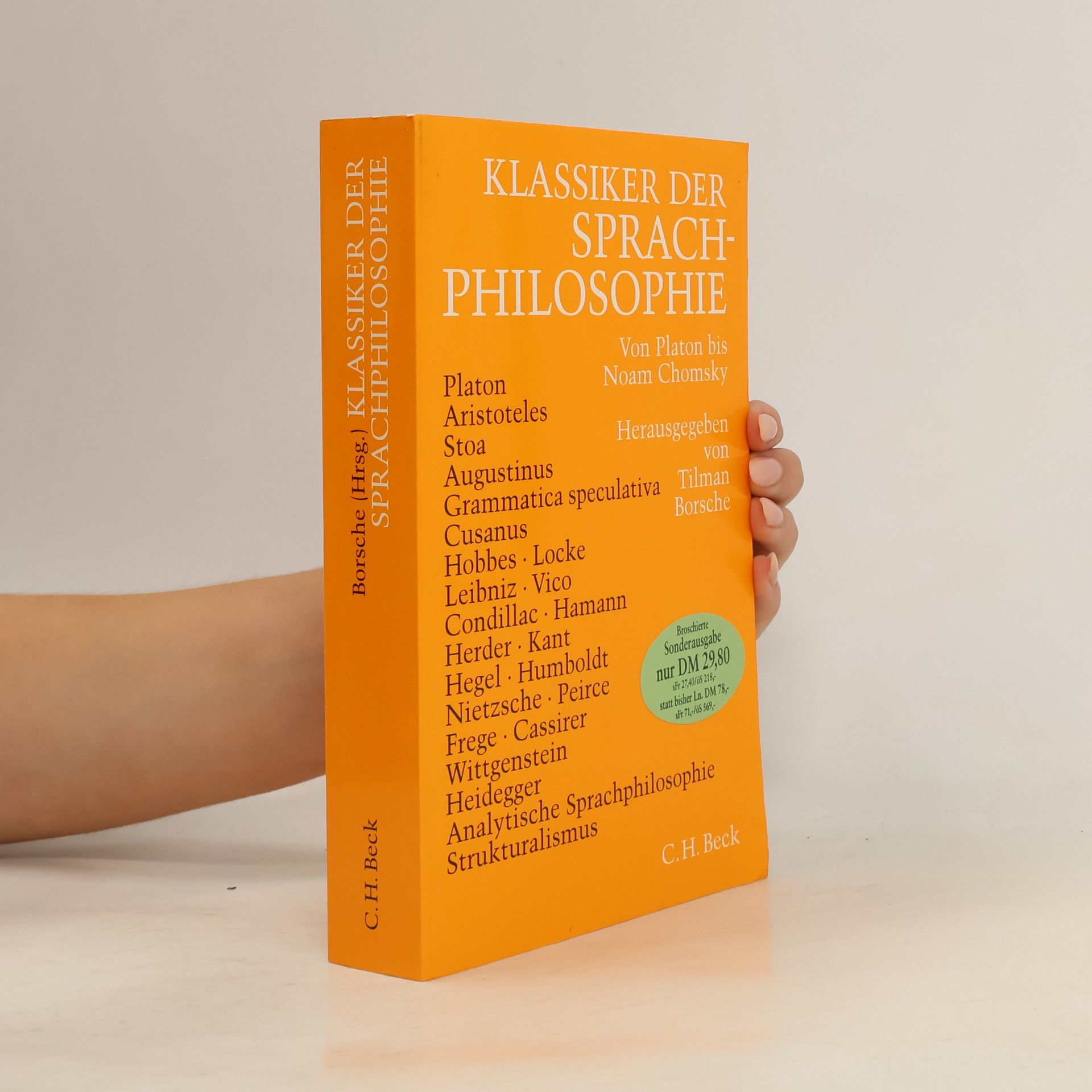 Tilman Borsche Klassiker der Sprachphilosophie