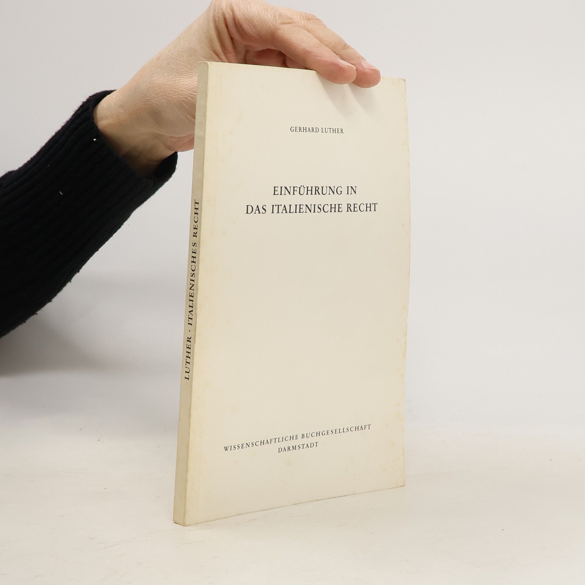 Gerhard Luther Einführung in das italienische Recht.