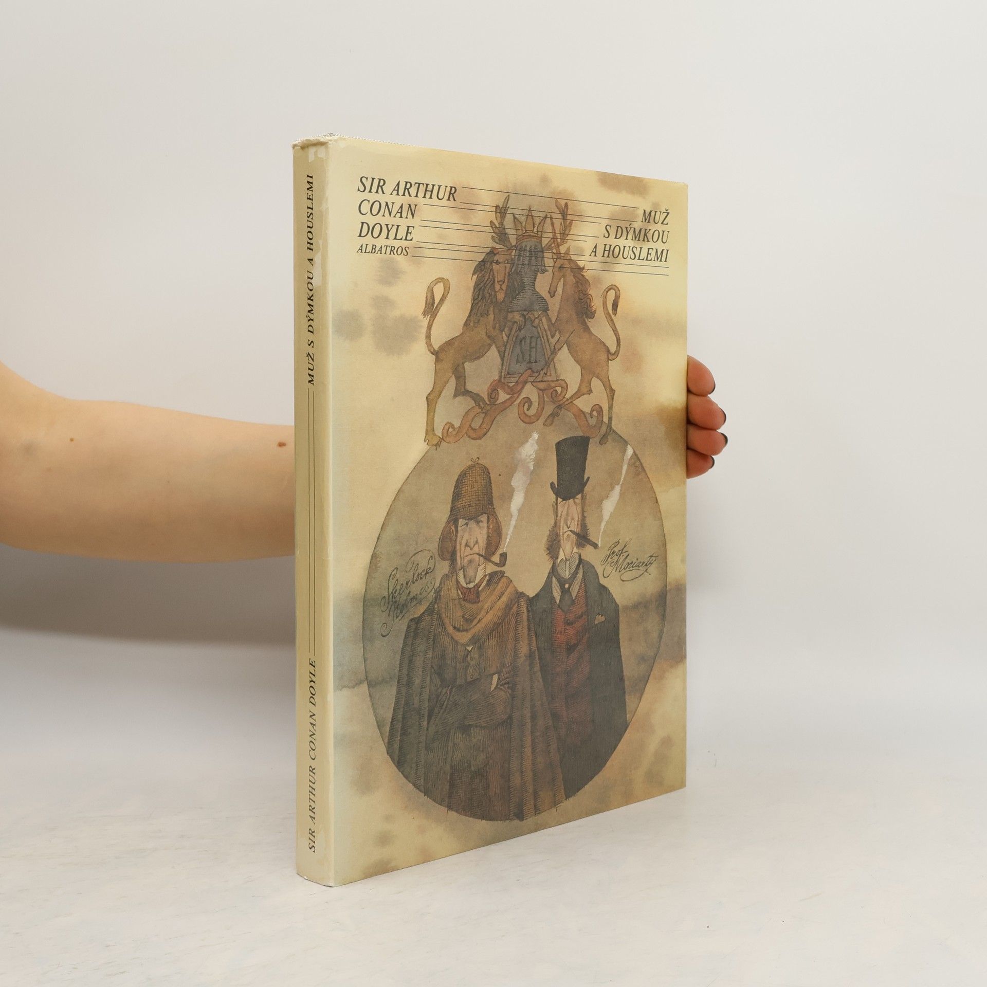 Muž s dýmkou a houslemi