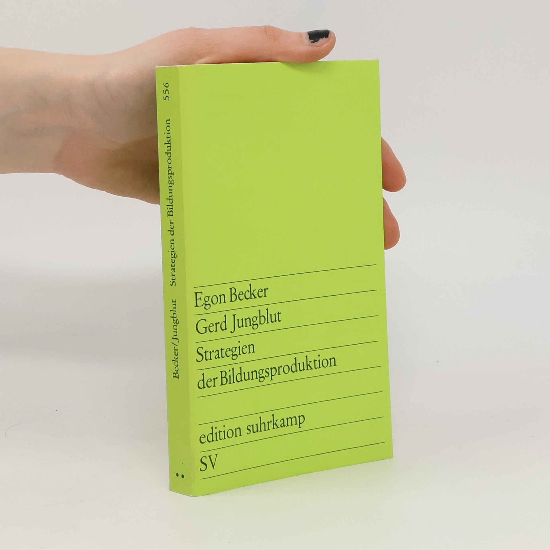 Egon Becker Strategien der bildungsproduktion