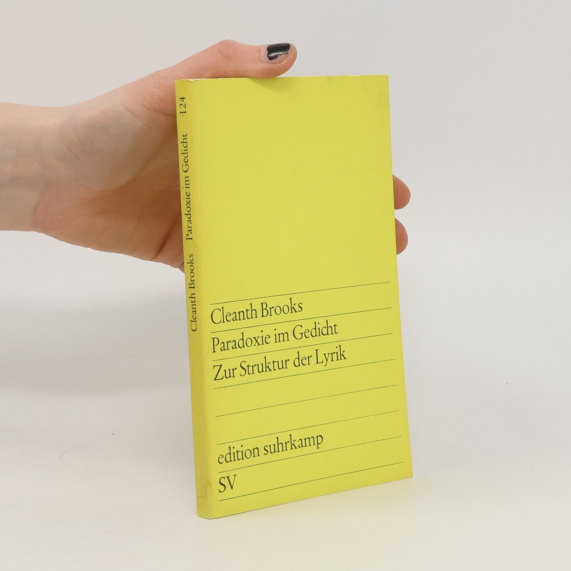 Paradoxie im Gedicht zur Struktur der Lyrik