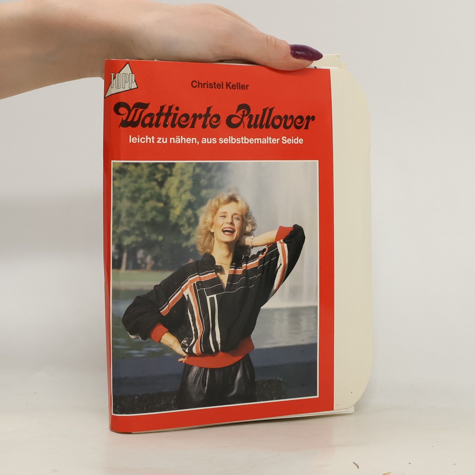 Christel Keller Wattierte Pullover leicht zu nähen, aus selbstbemalter Seide