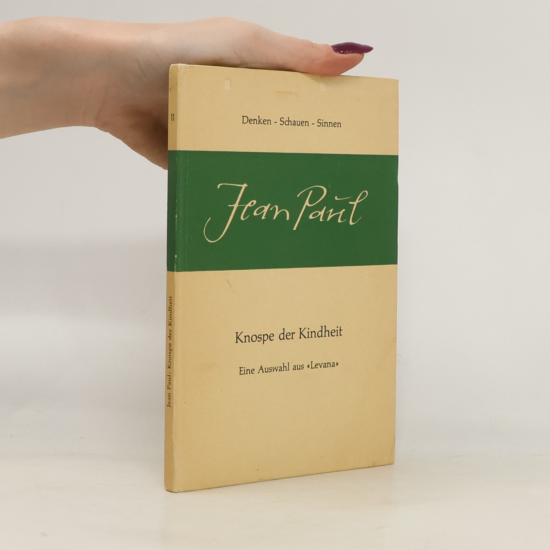 Jean Paul Knospe der Kindheit