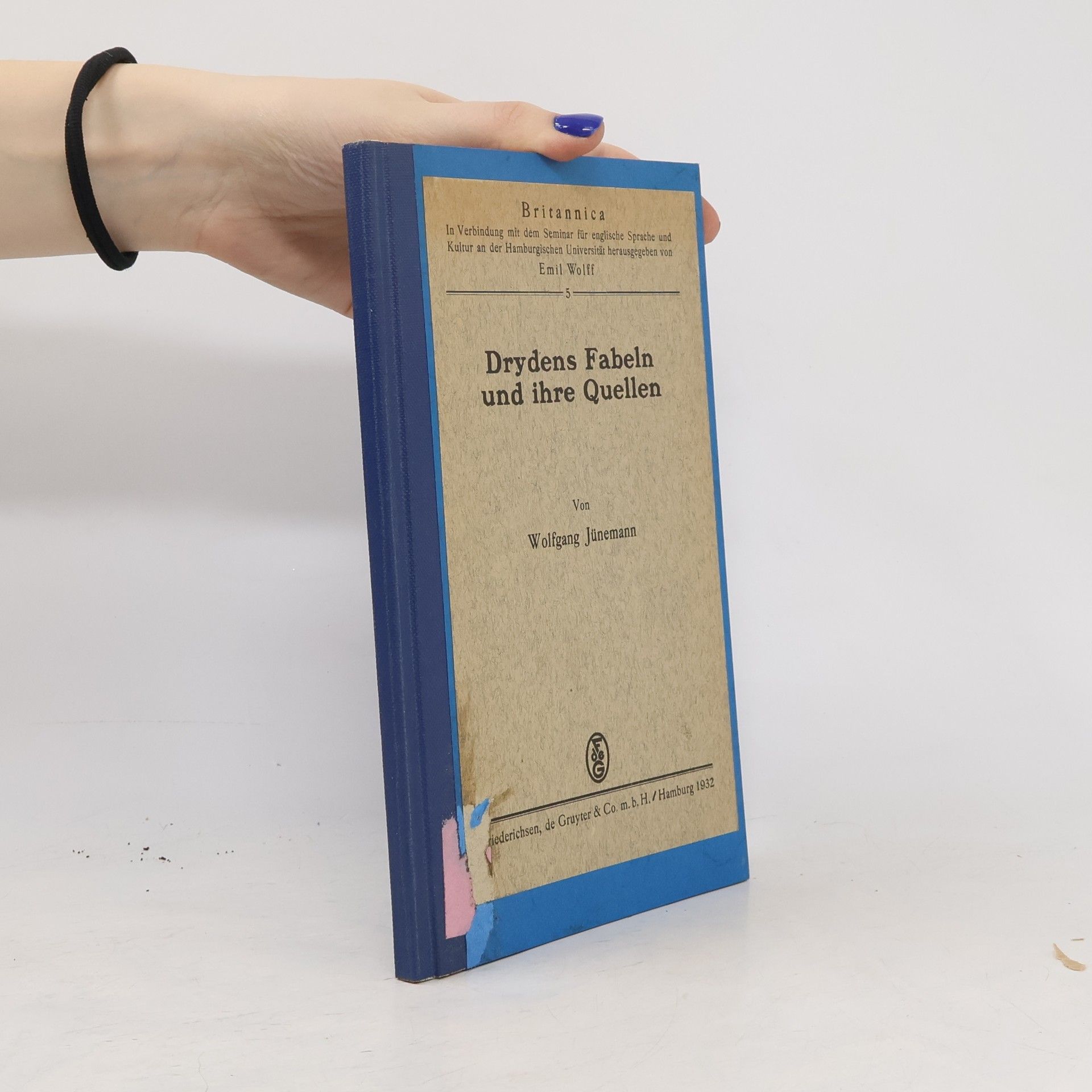 Wolfgang Jünemann Drydens Fabeln und ihre Quellen