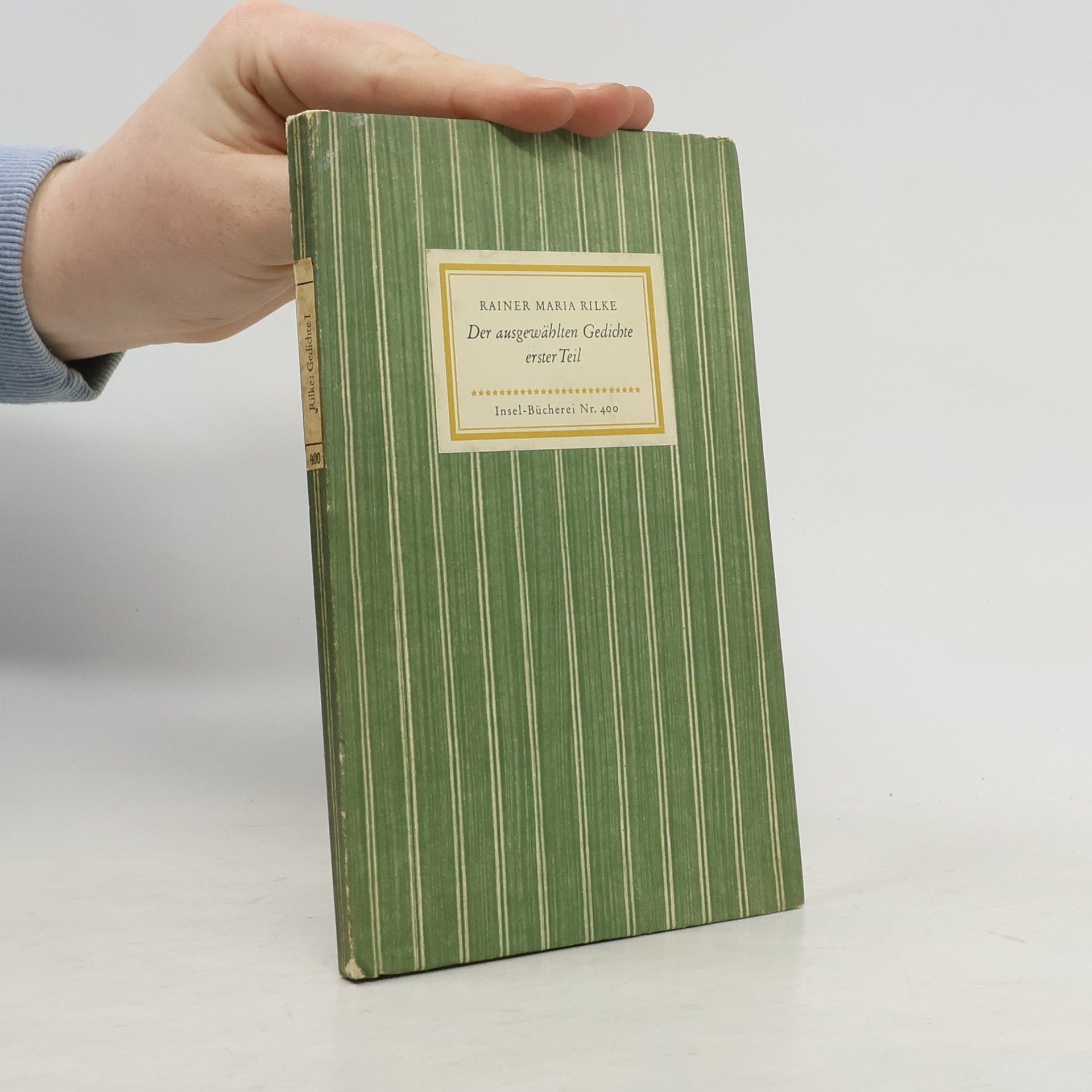 Rainer Maria Rilke Der ausgewählten Gedichte erster Teil