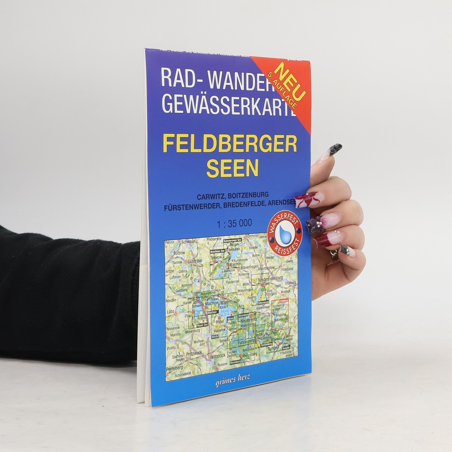 Autorenkollektiv Rad-, Wander- & Gewässerkarte Feldberger Seen - 5. Auflage