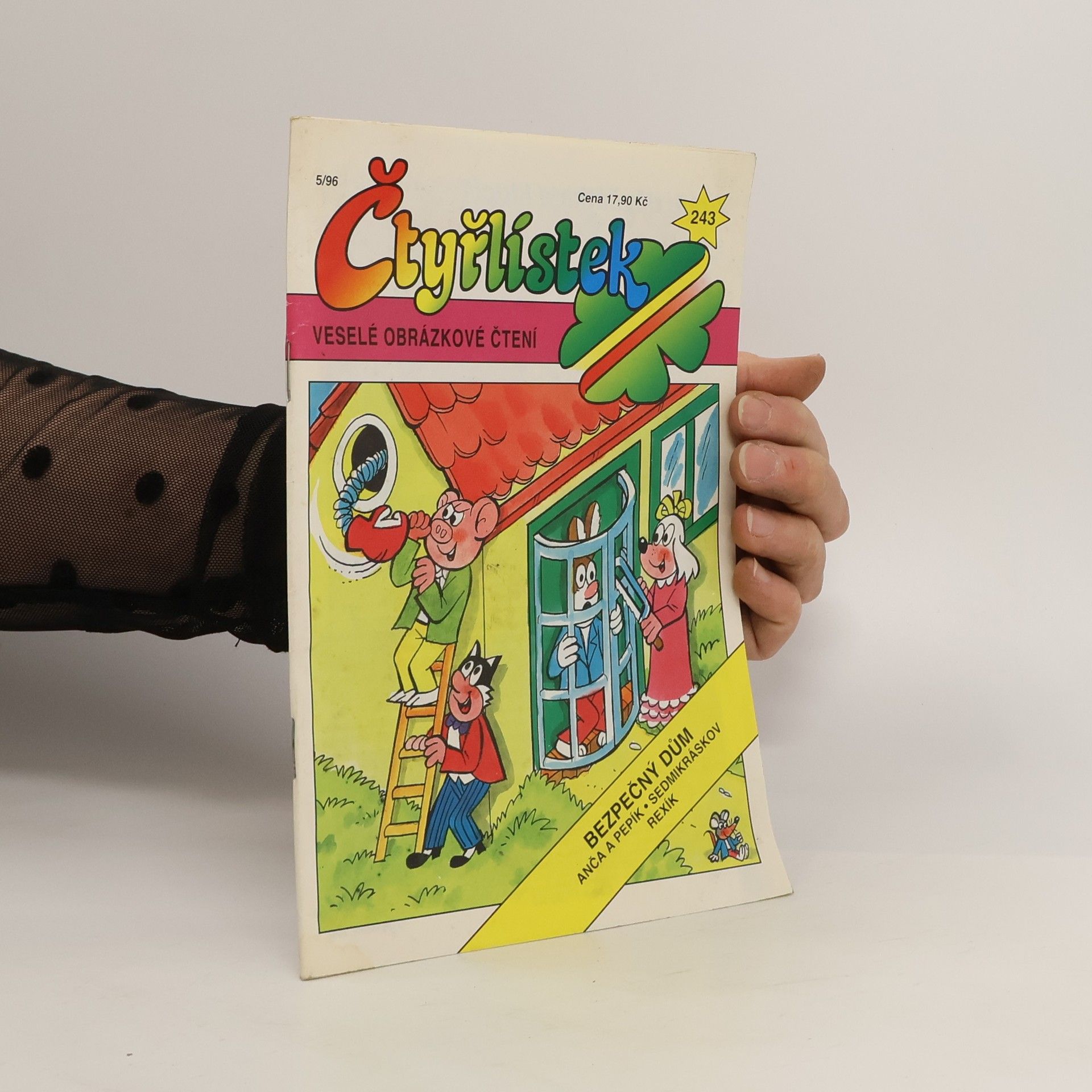Jaroslav Němeček Čtyřlístek 243. 5/1996. Bezpečný dům