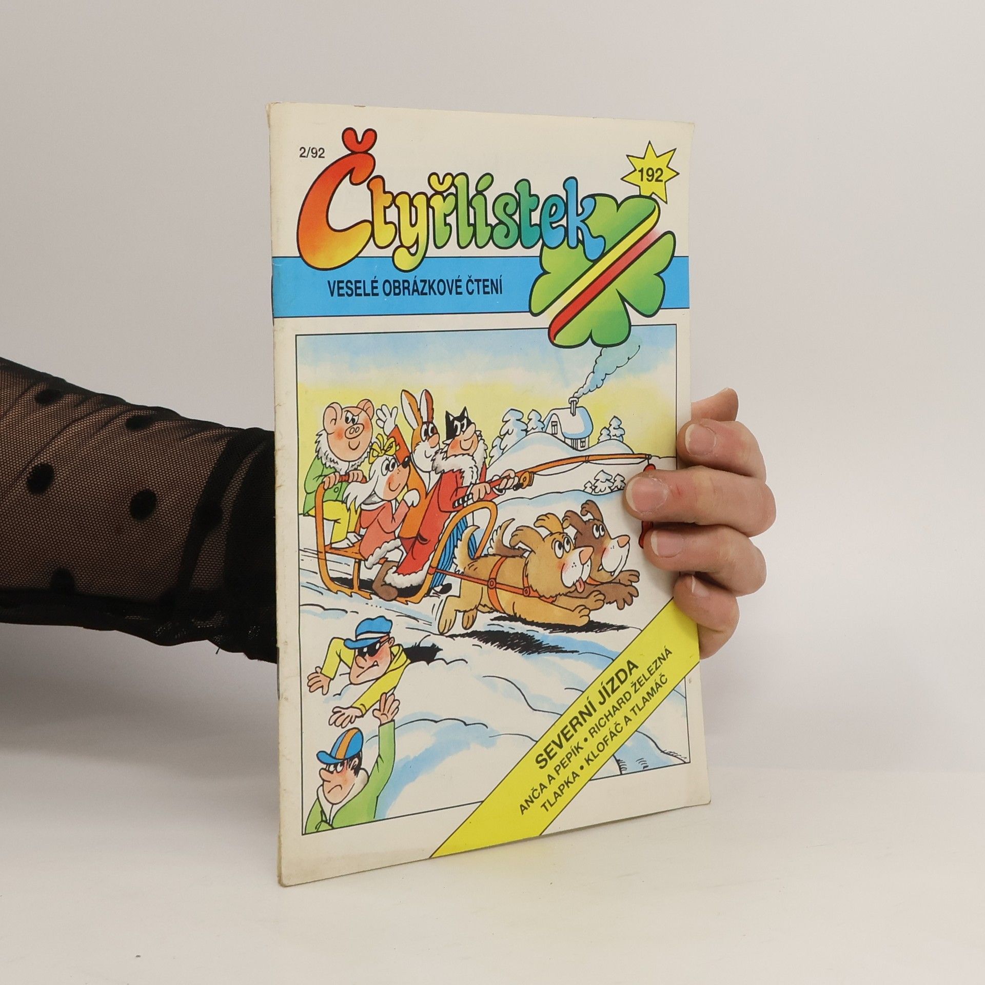 Jaroslav Němeček Čtyřlístek 192. 2/1992. Severní jízda