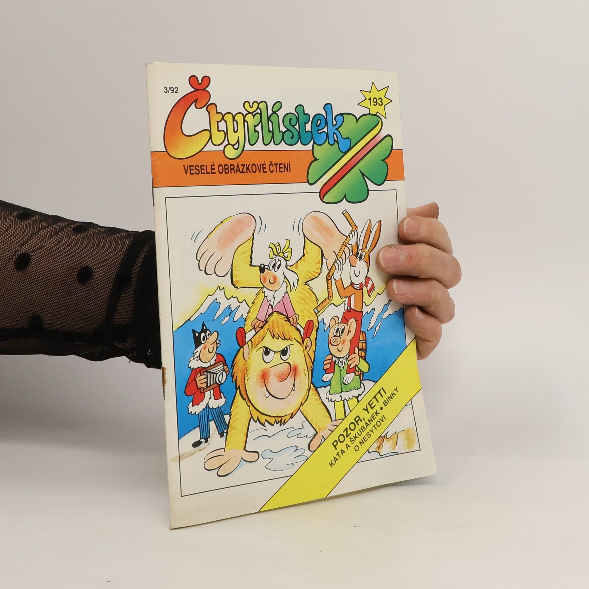 Kolektiv autorů Čtyřlístek 193. 3/1992. Pozor, Yetti