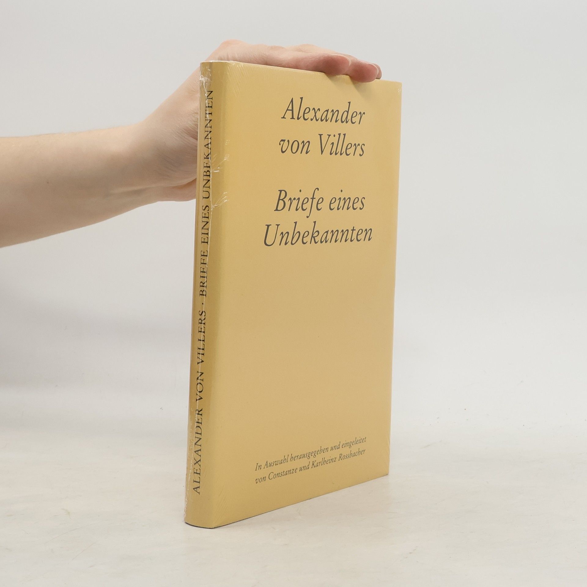 Alexander von Villers Briefe eines Unbekannten