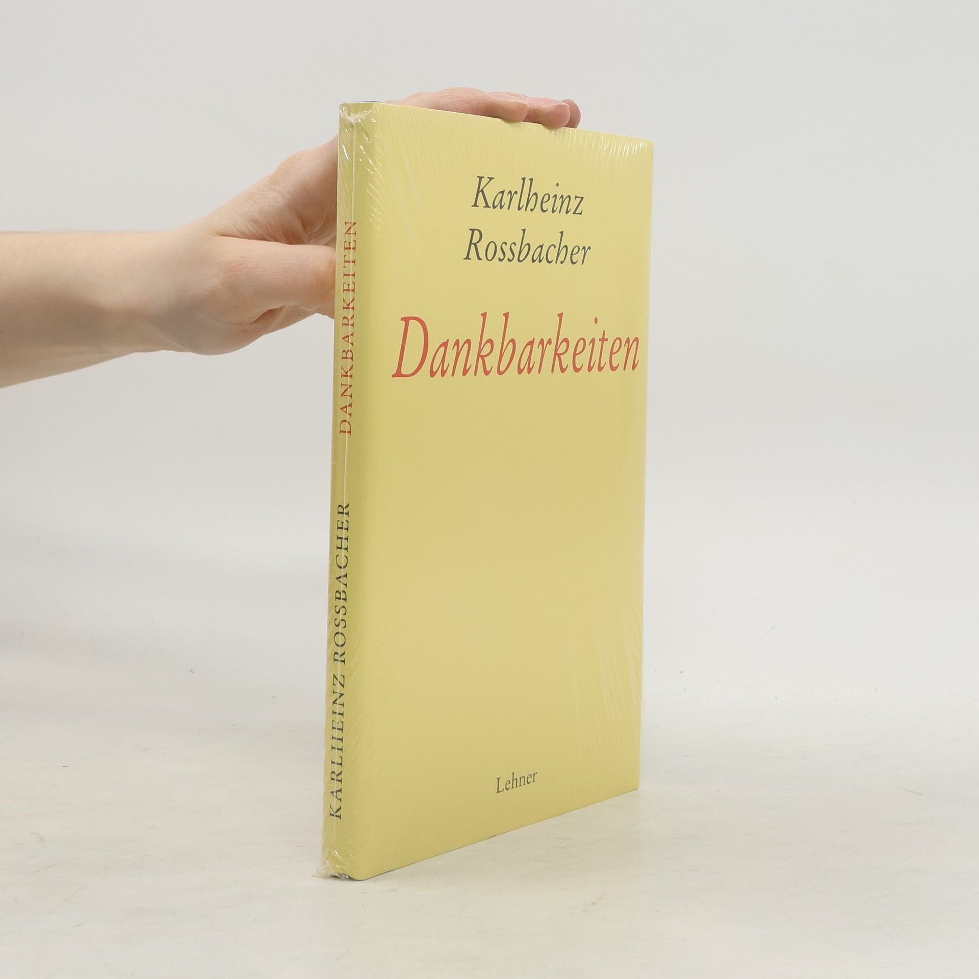 Karlheinz Rossbacher Dankbarkeiten