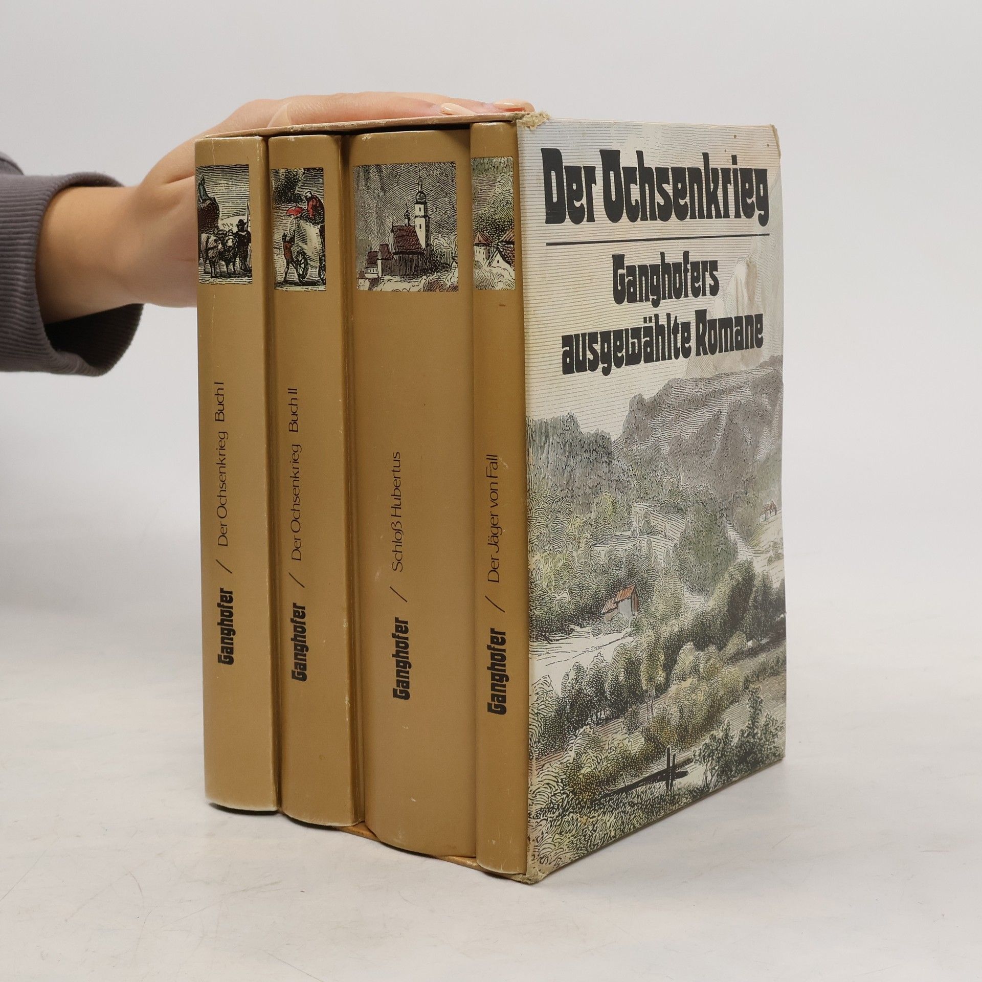 Ludwig Ganghofer Der Ochsenkrieg I-II / Der Jäger von Fall / Schloß Hubertus