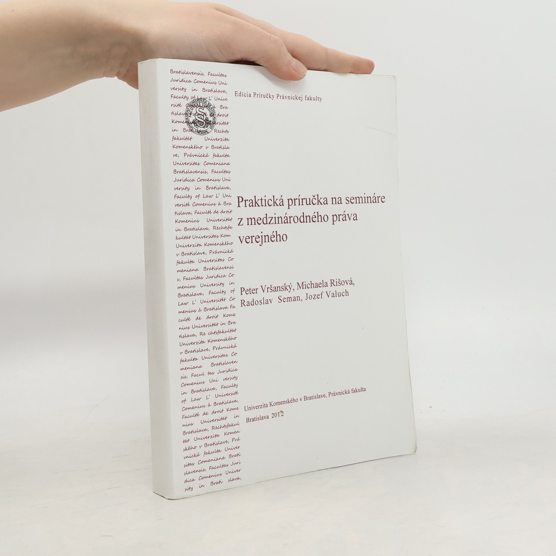 Praktická príručka na semináre z medzinárodného práva verejného