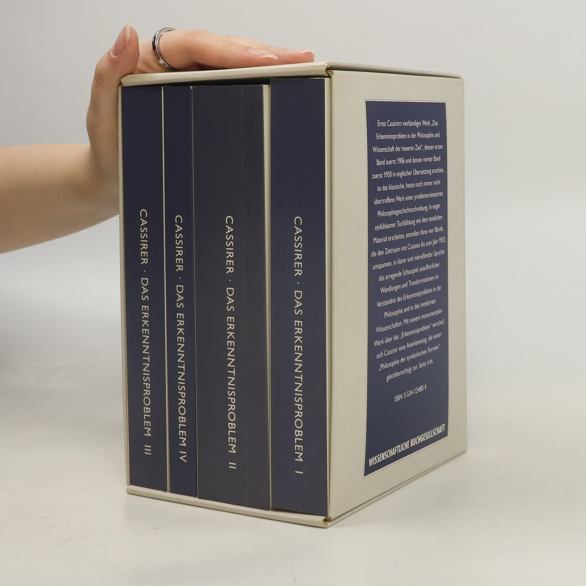 Ernst Cassirer Das Erkenntnisproblem in der Philosophie und Wissenschaft der neueren Zeit