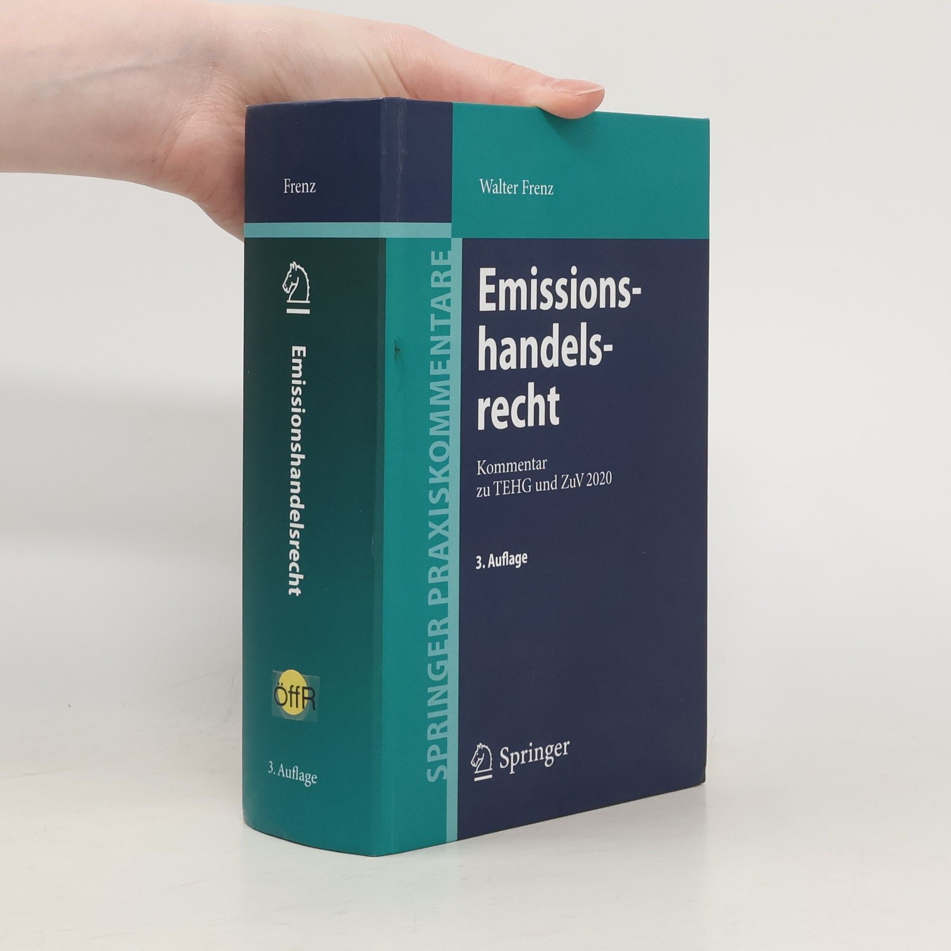 Walter Frenz Springer Praxiskommentare: Emissionshandelsrecht